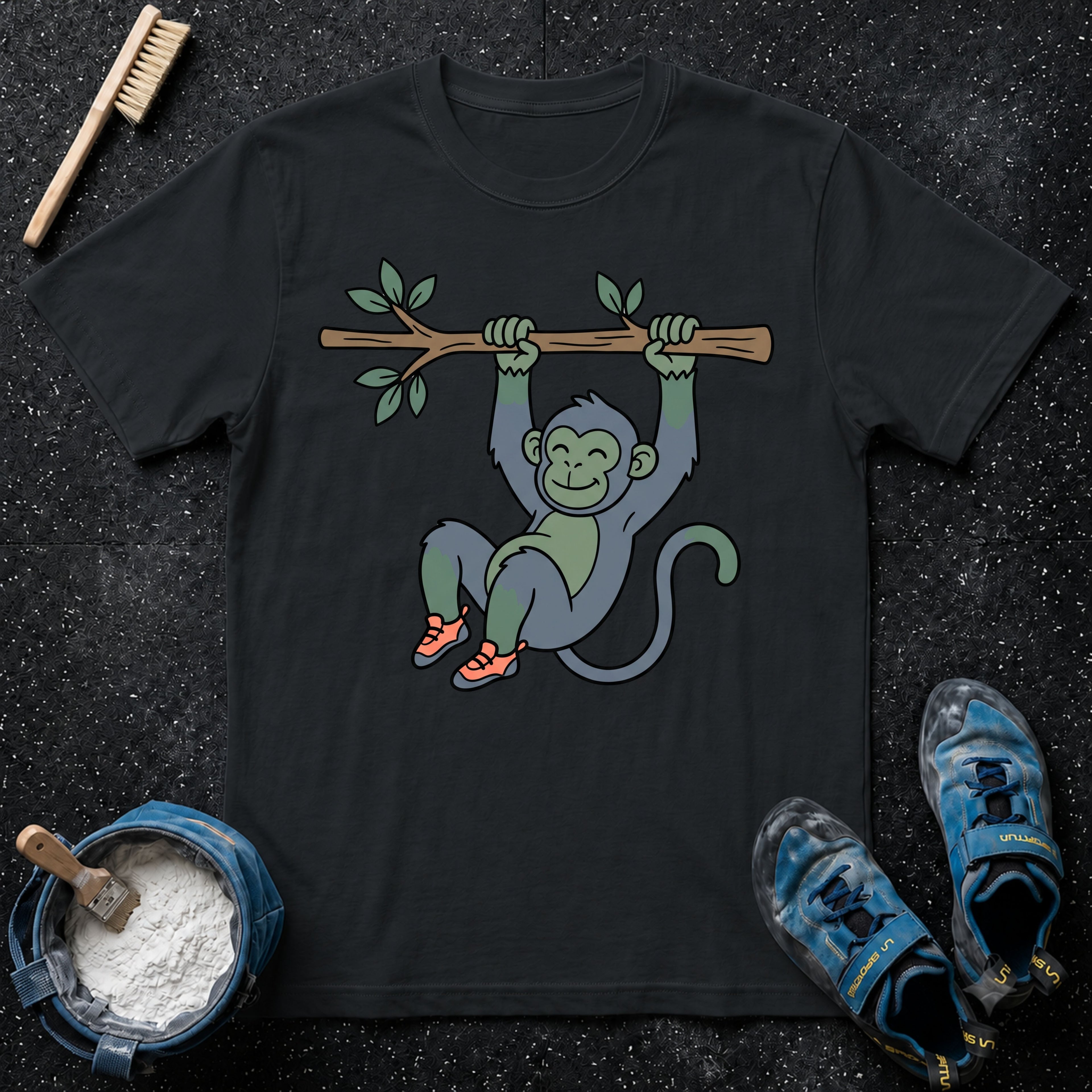 Cute Monkey Climbing T-Shirt