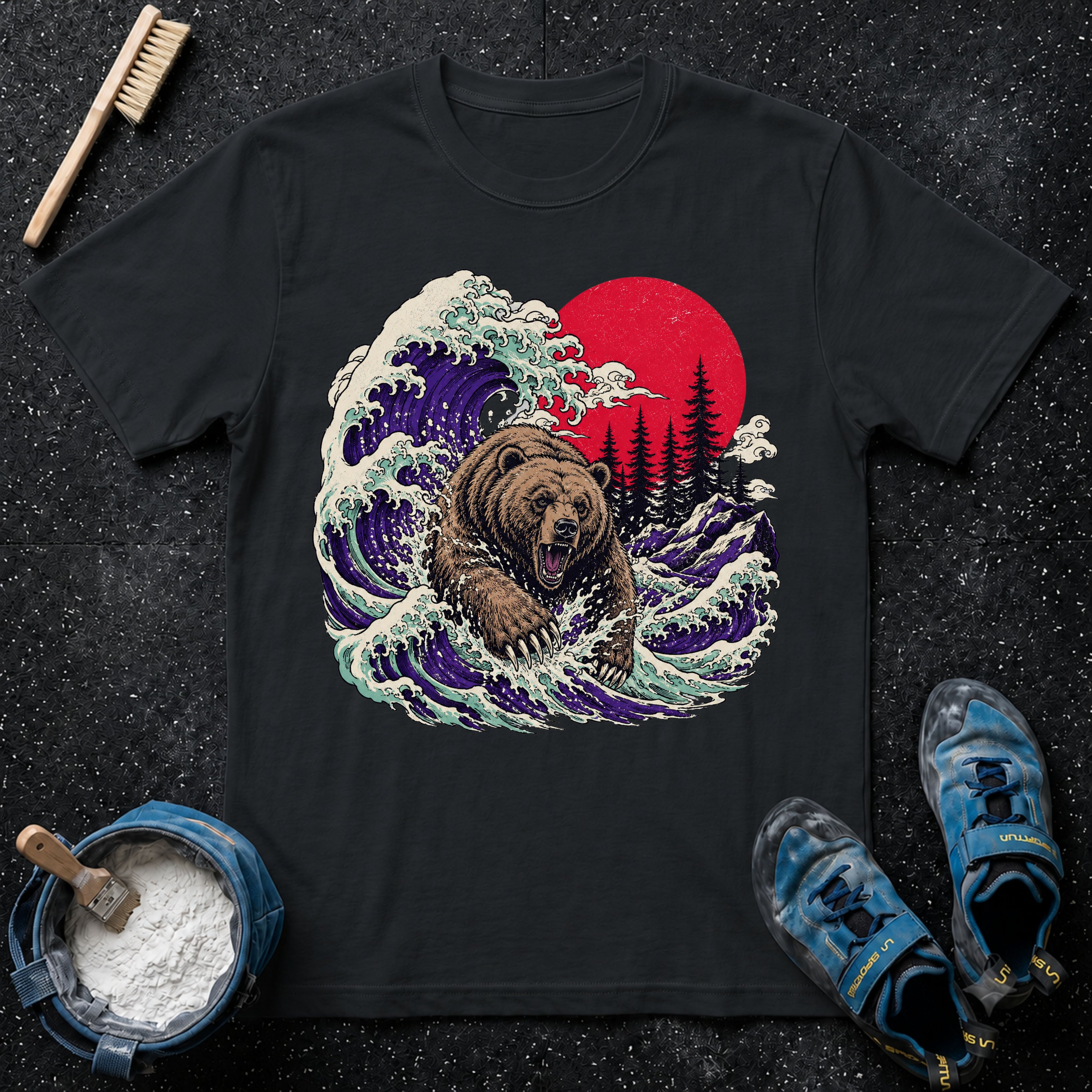 Grizzly Bear Leaping T-Shirt