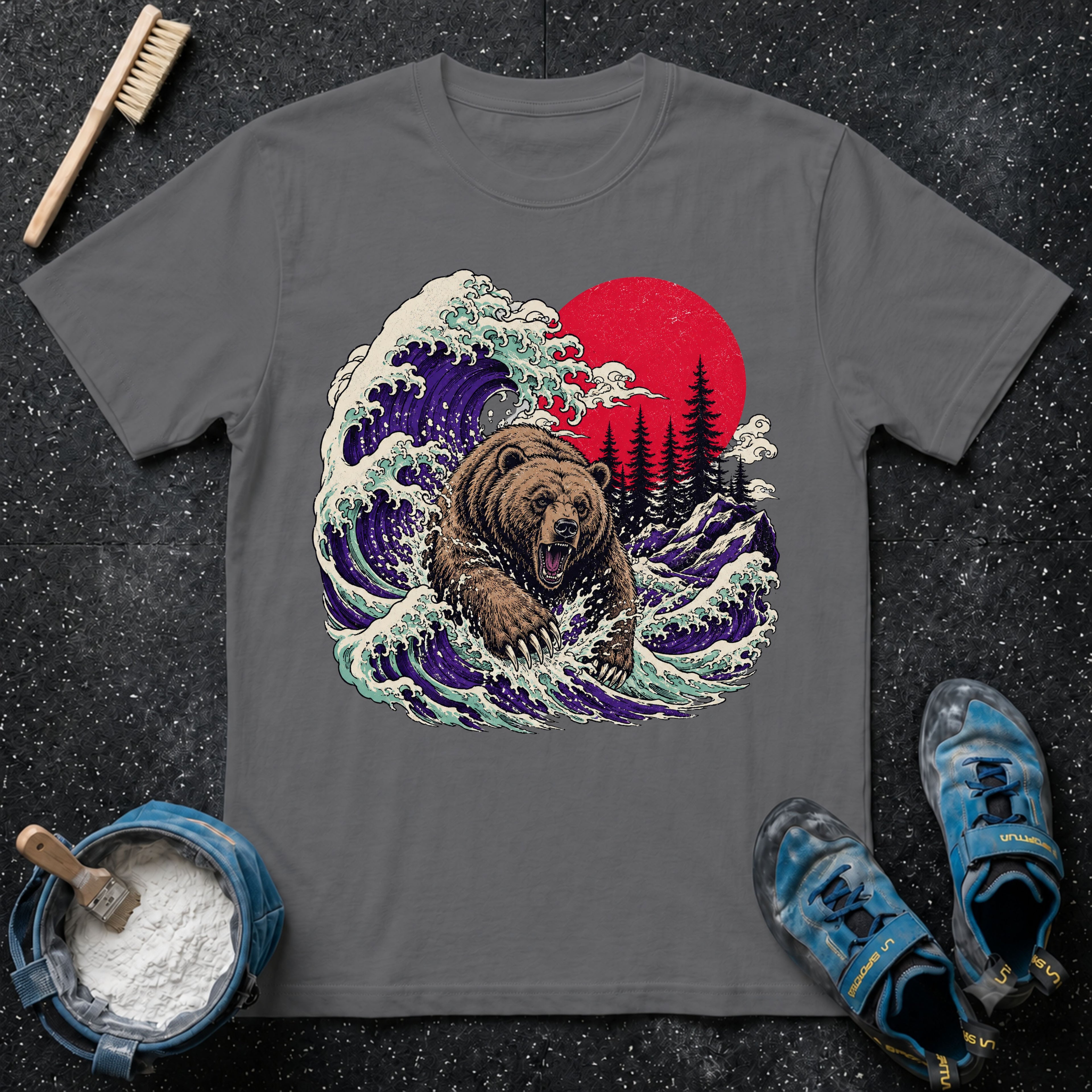 Grizzly Bear Leaping T-Shirt