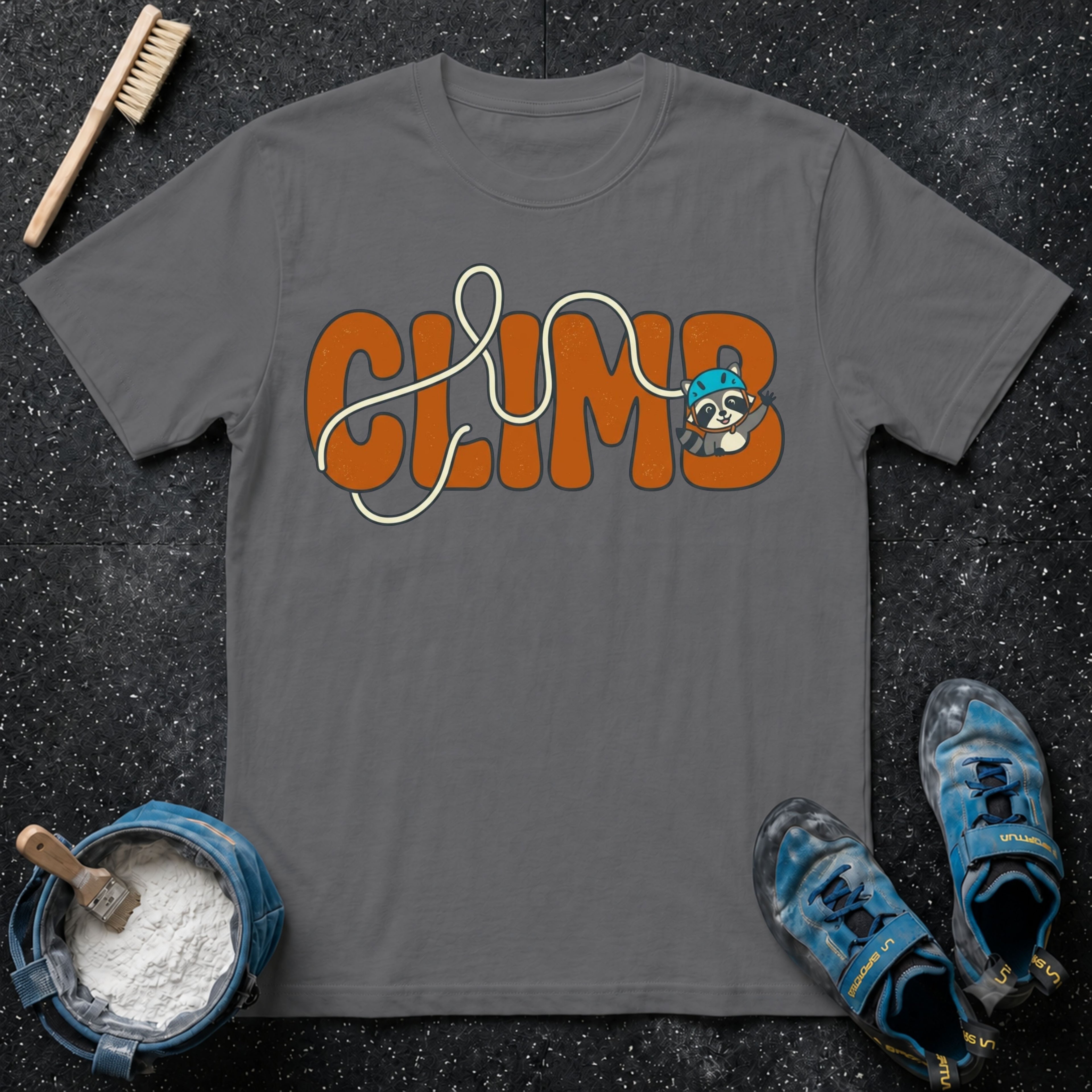 CLIMB Cute Raccoon T-Shirt