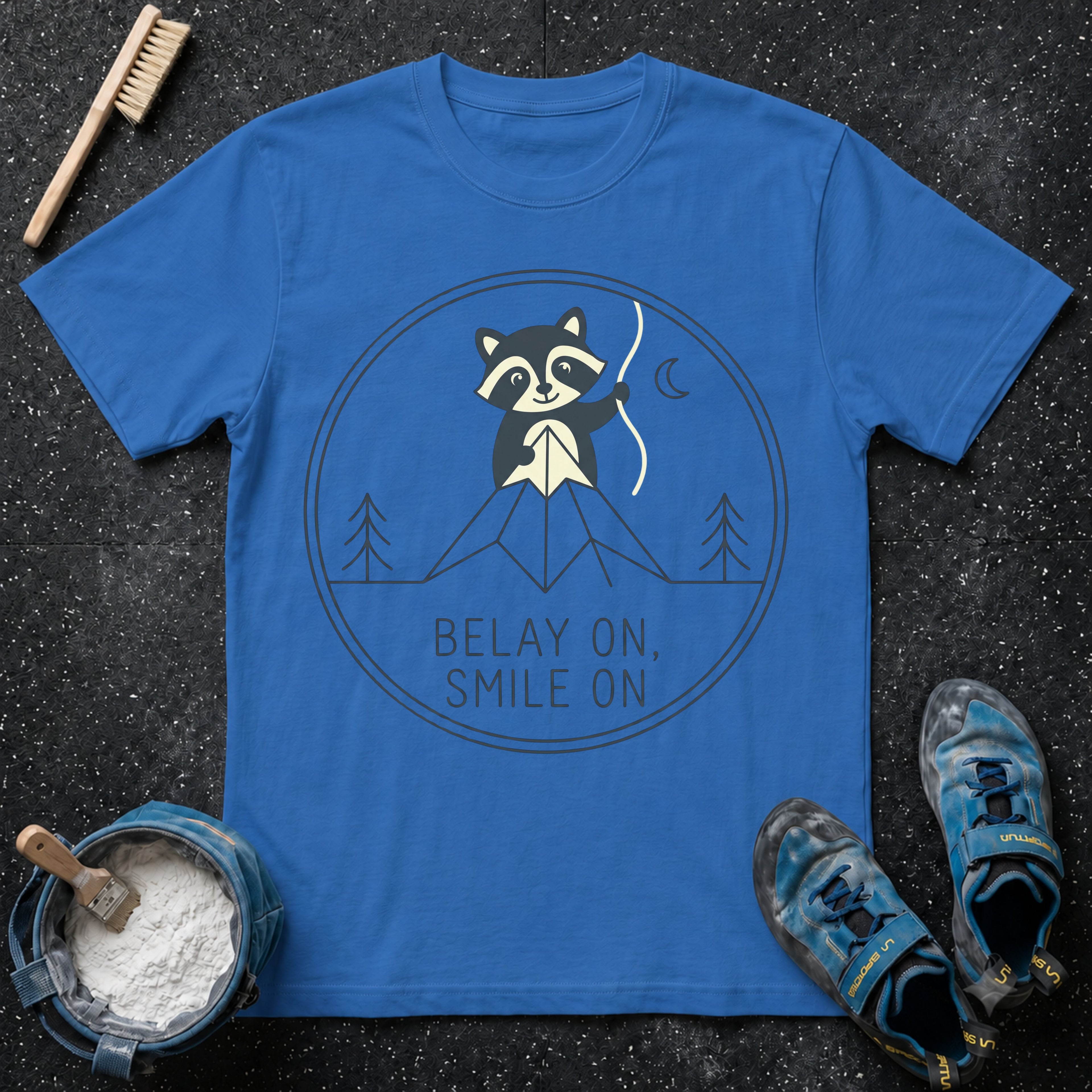 Belay on Raccoon T-Shirt