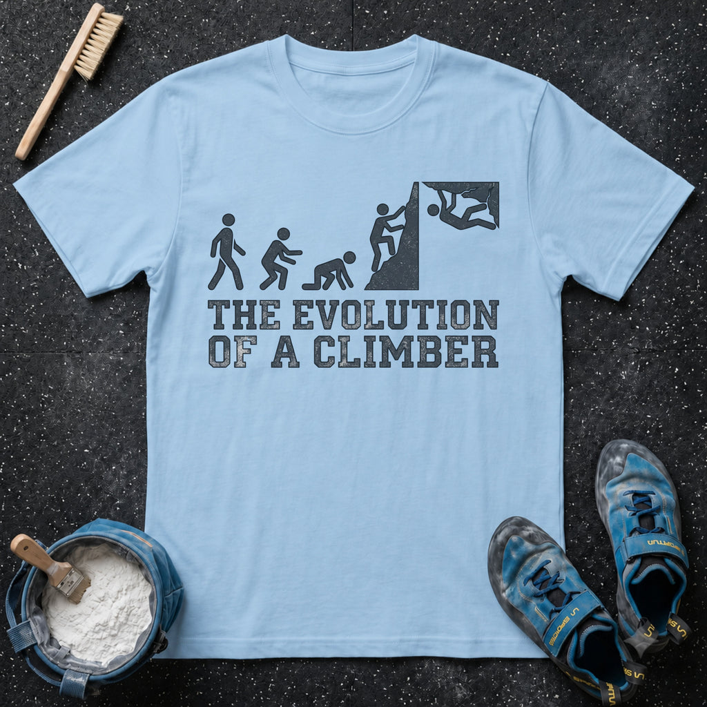 The Evolution of a Climber T-Shirt
