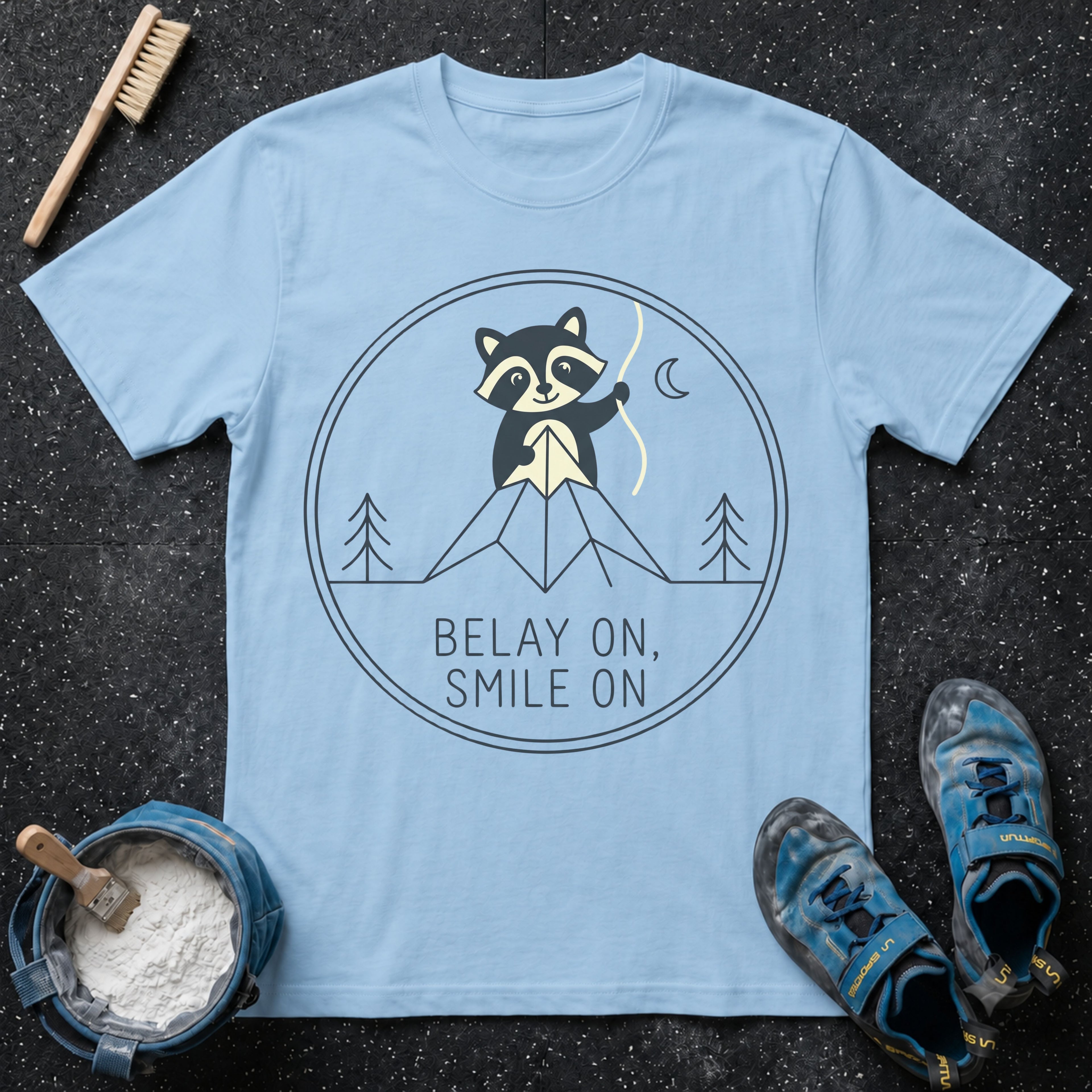Belay on Raccoon T-Shirt