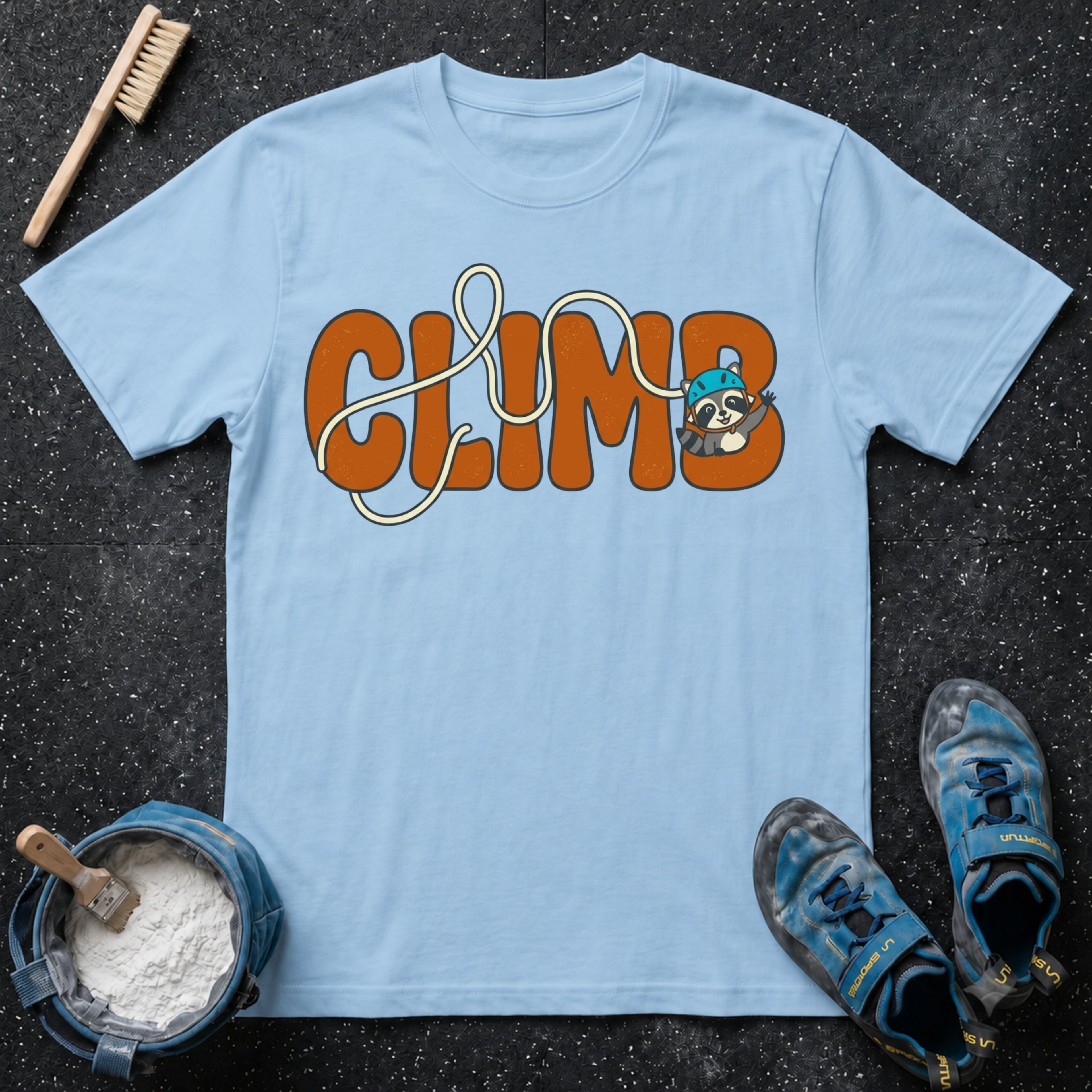 CLIMB Cute Raccoon T-Shirt