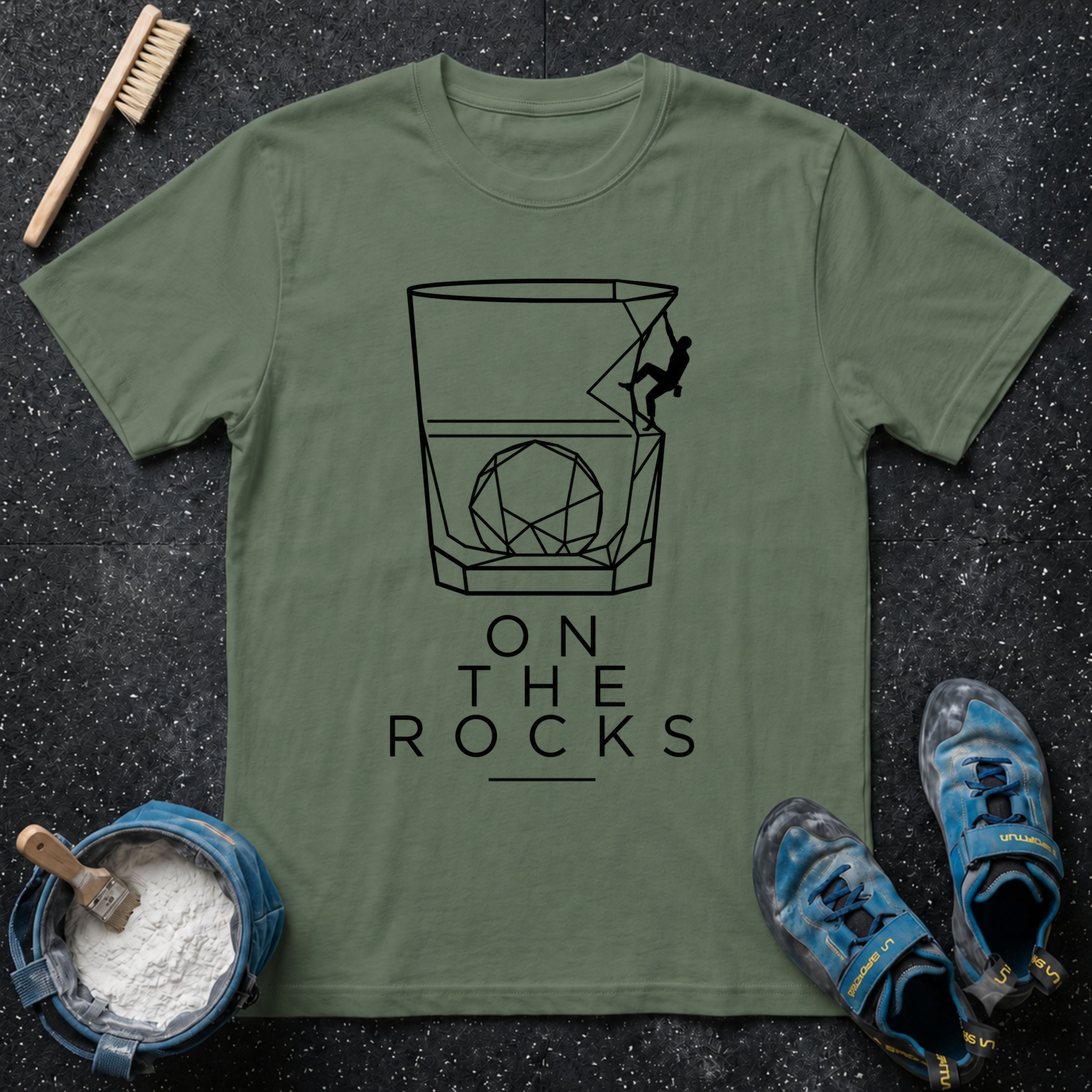 Rocks Line Art T-Shirt