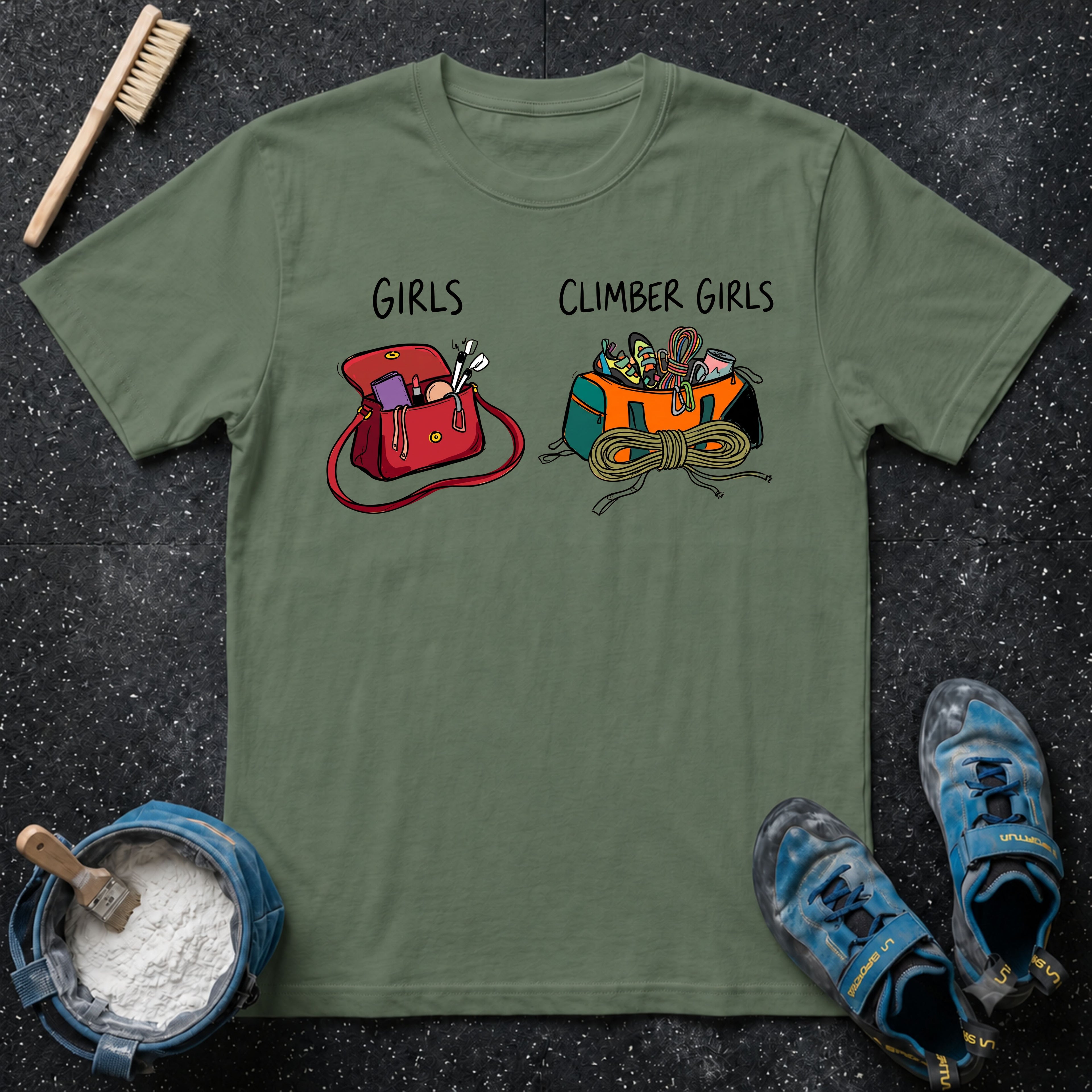 Climber Girl Bags T-Shirt