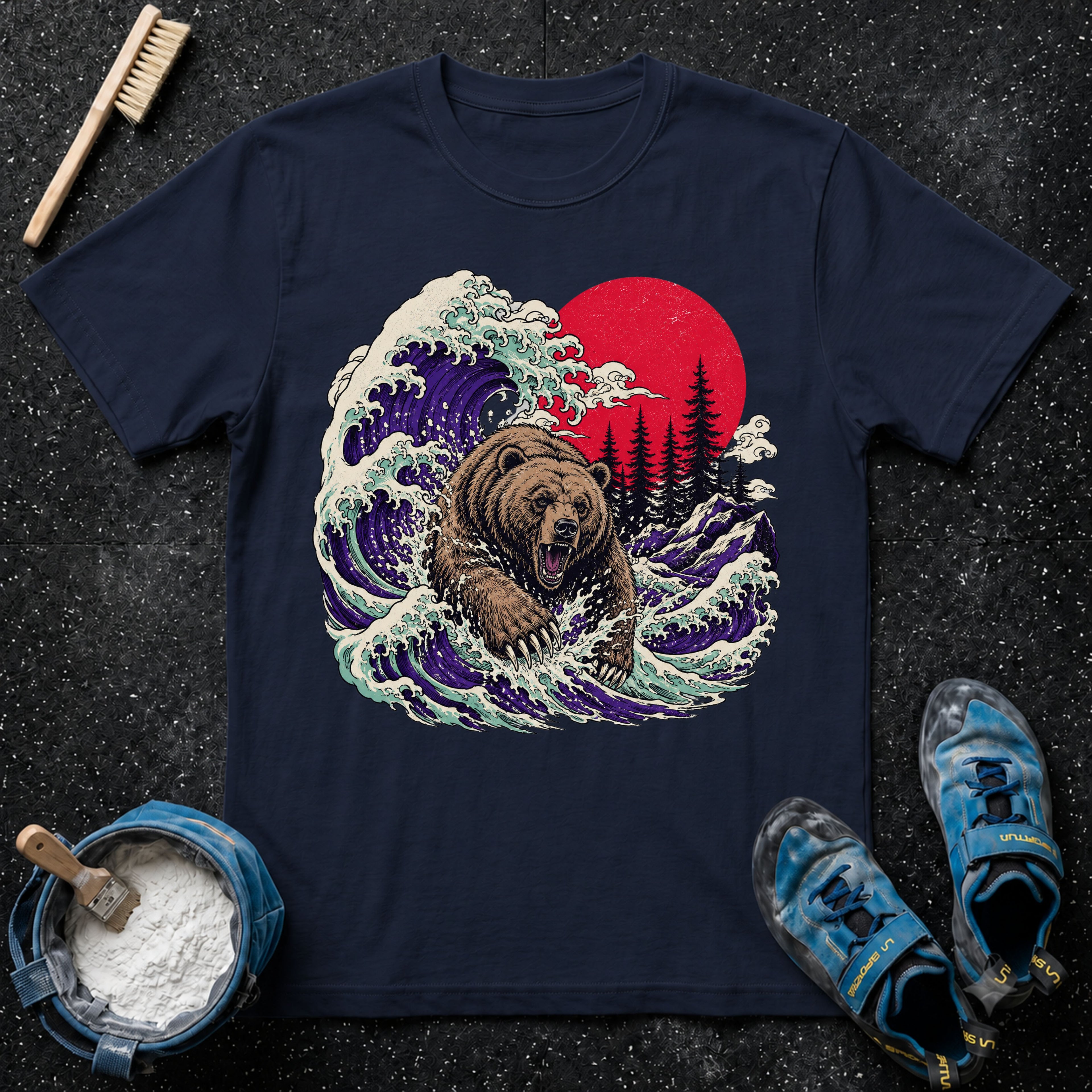 Grizzly Bear Leaping T-Shirt