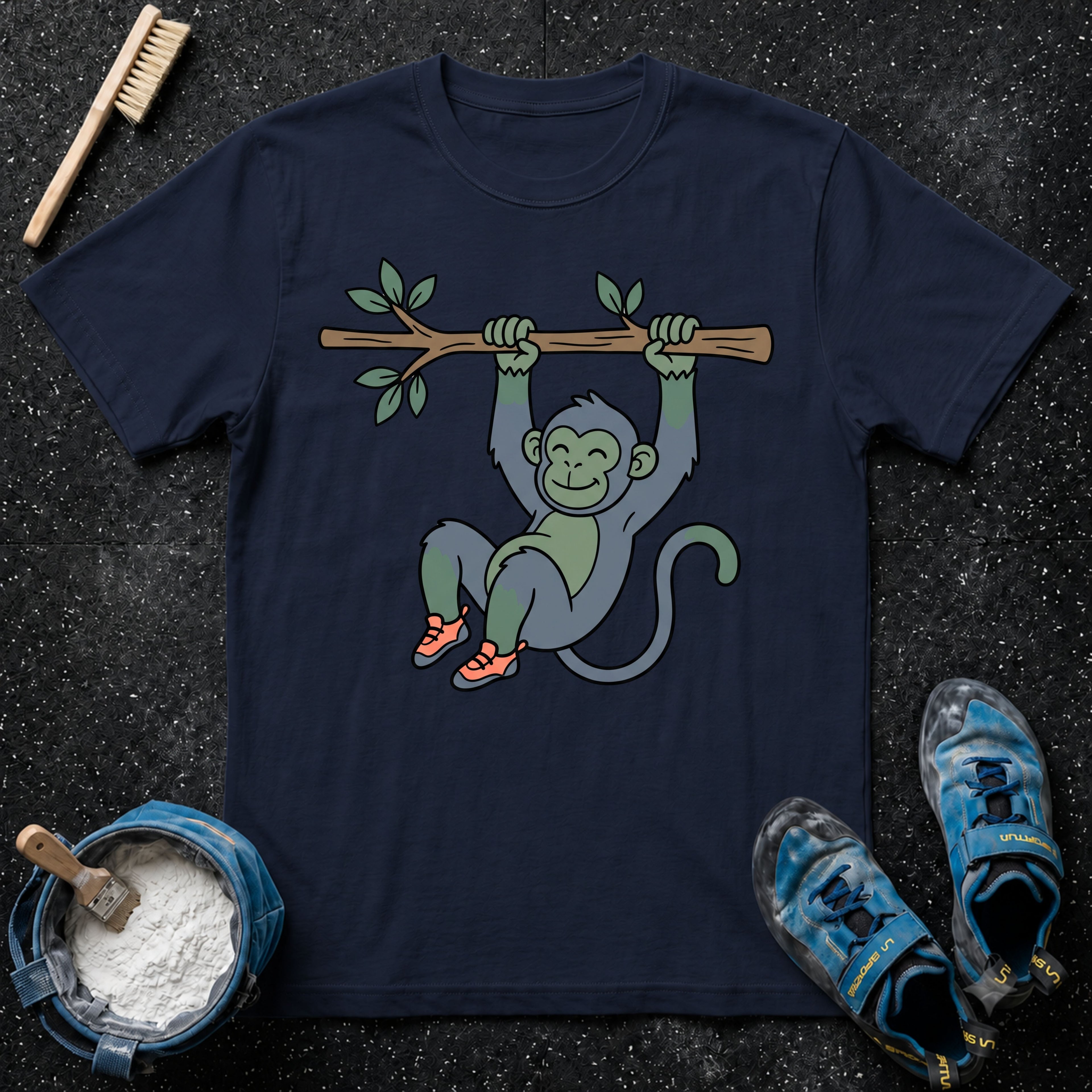Cute Monkey Climbing T-Shirt