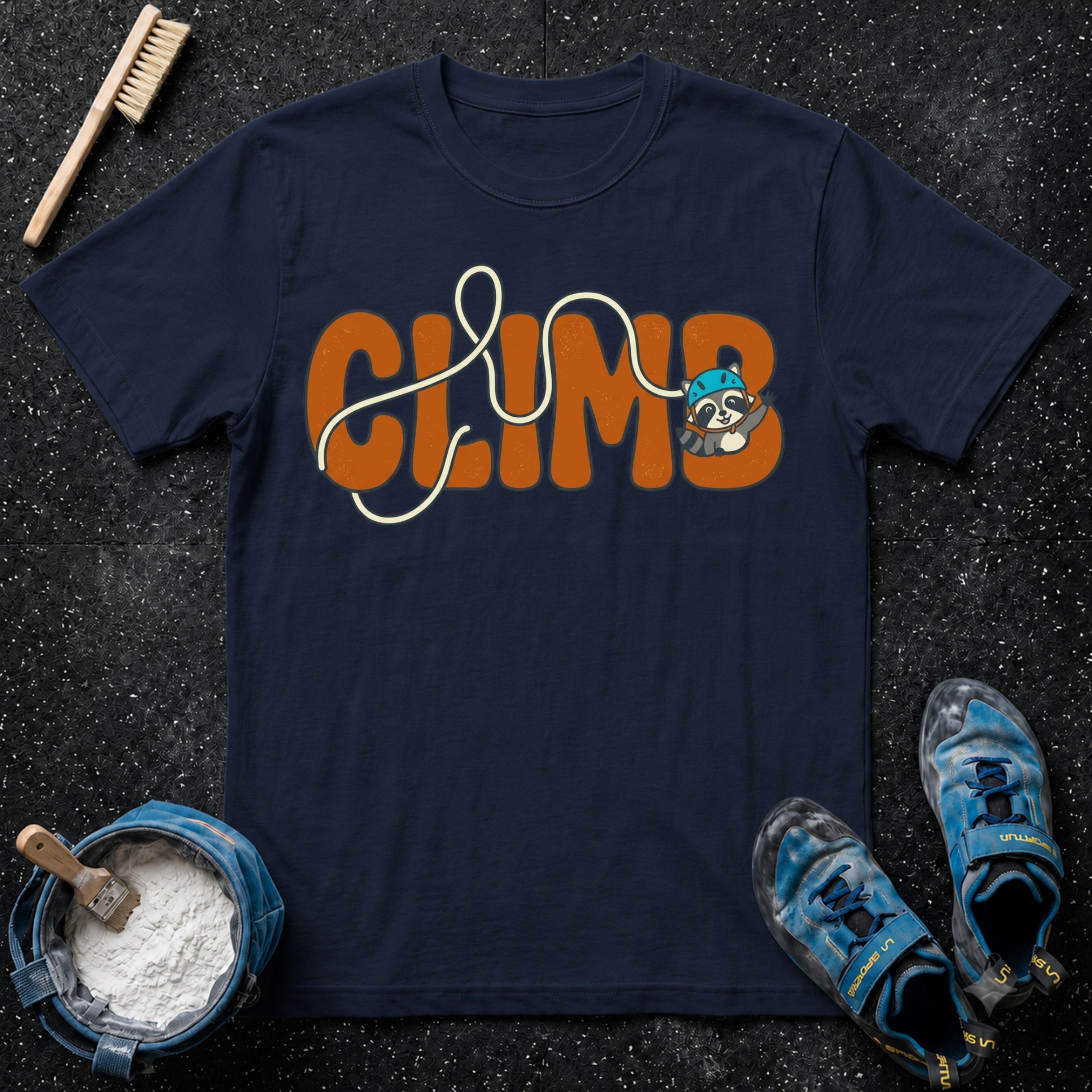 CLIMB Cute Raccoon T-Shirt