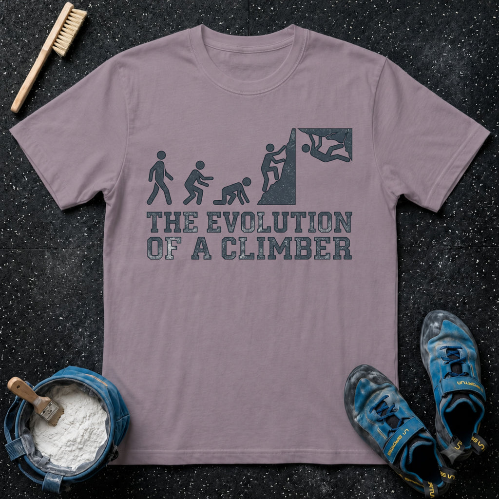 The Evolution of a Climber T-Shirt