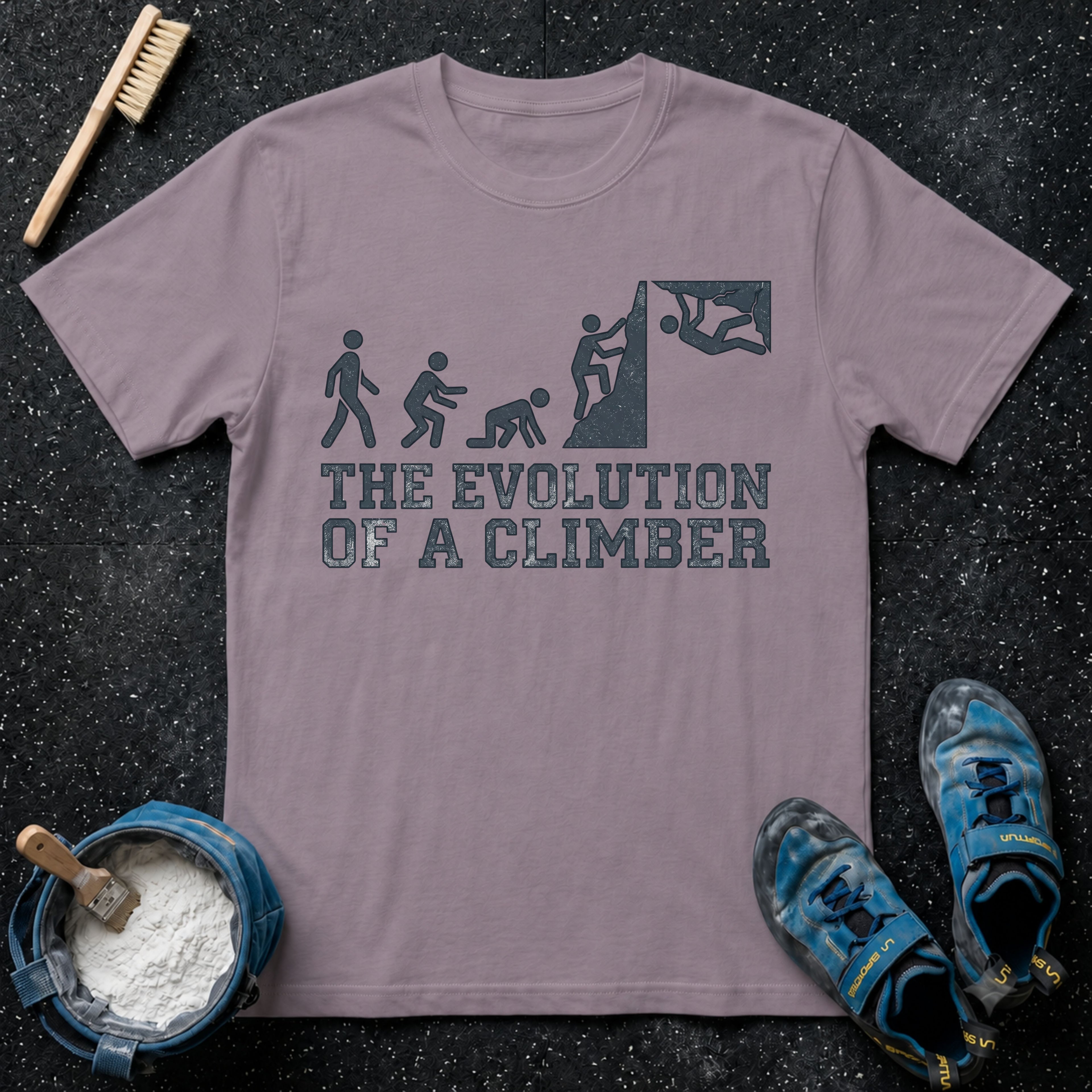 The Evolution of a Climber T-Shirt