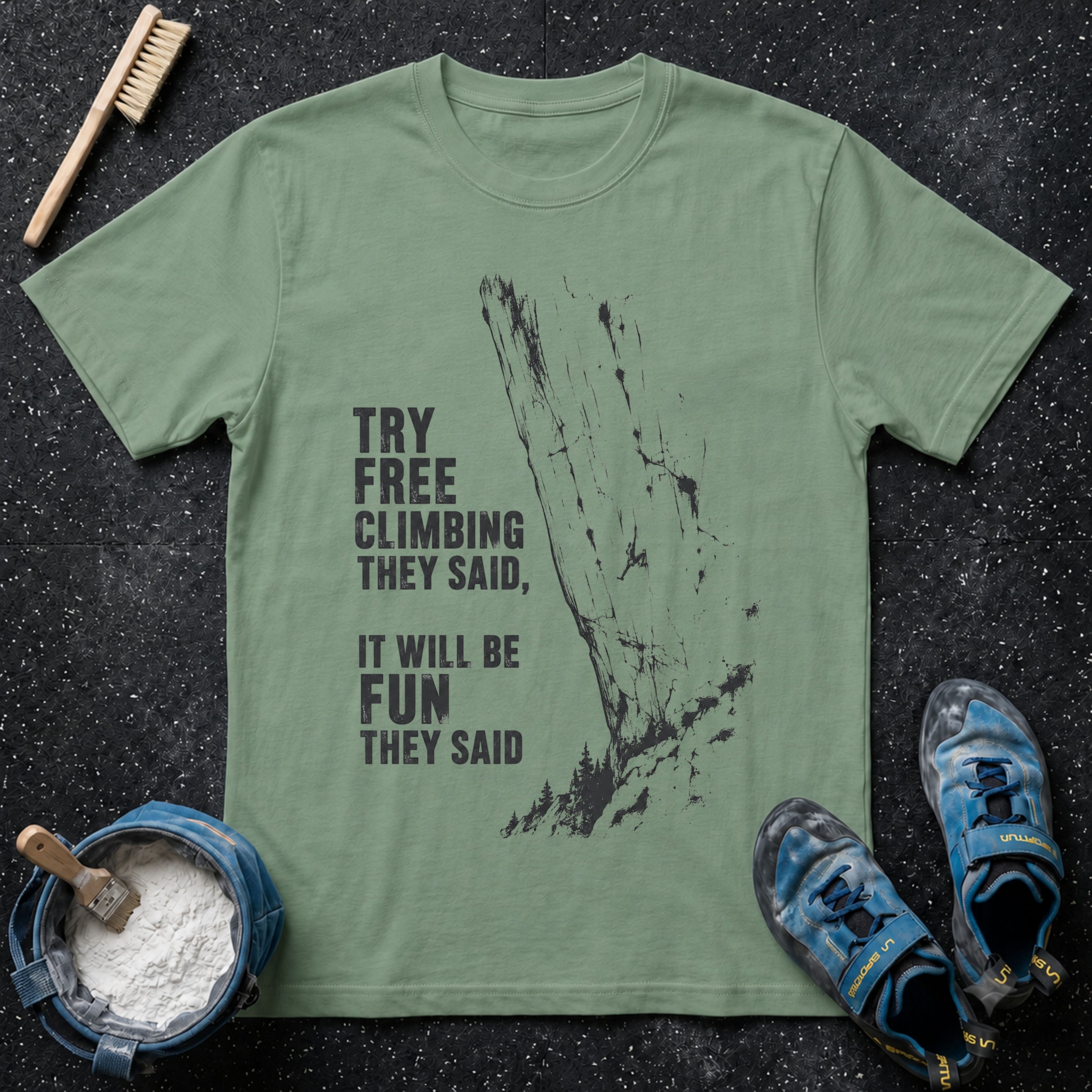 Try Free Climbing T-Shirt