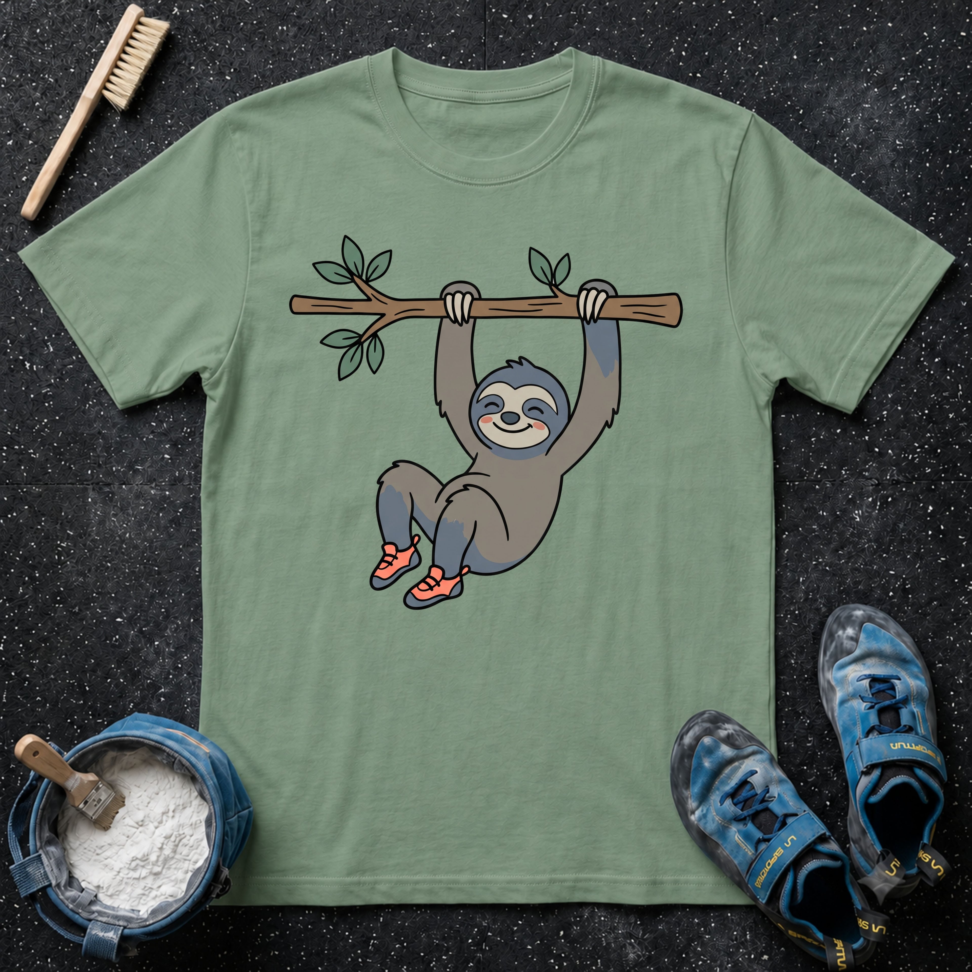 Cute Sloth Climbing T-Shirt