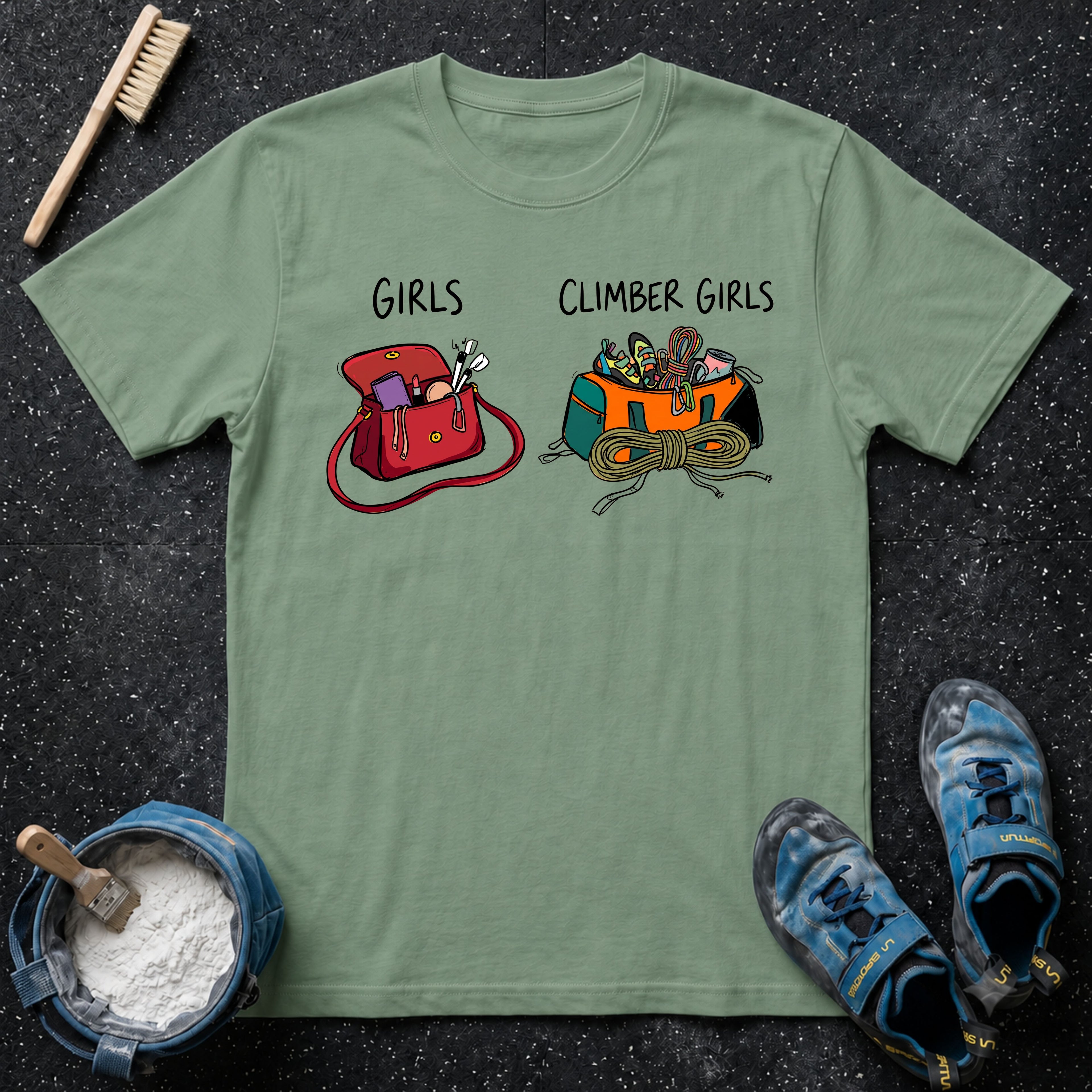 Climber Girl Bags T-Shirt