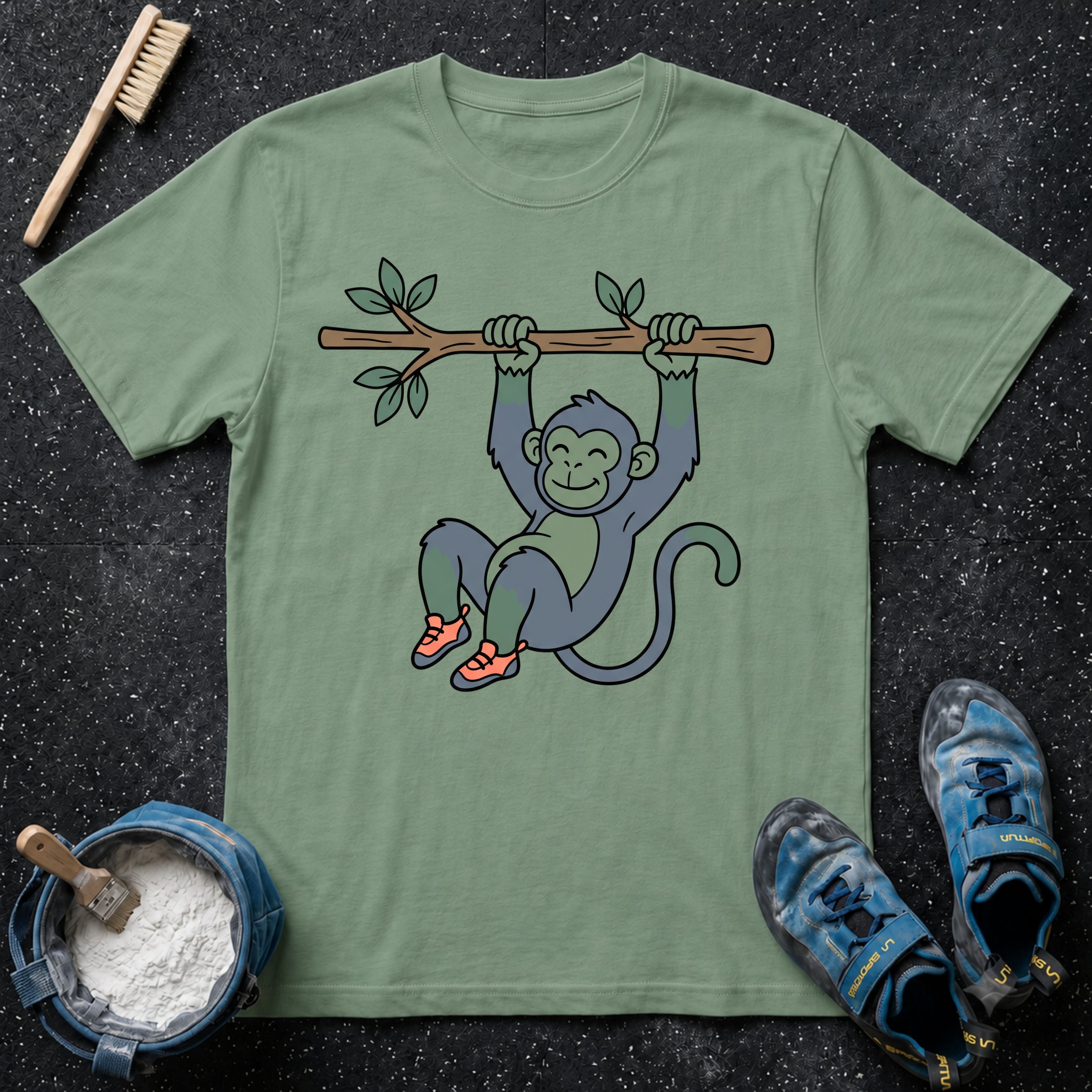 Cute Monkey Climbing T-Shirt
