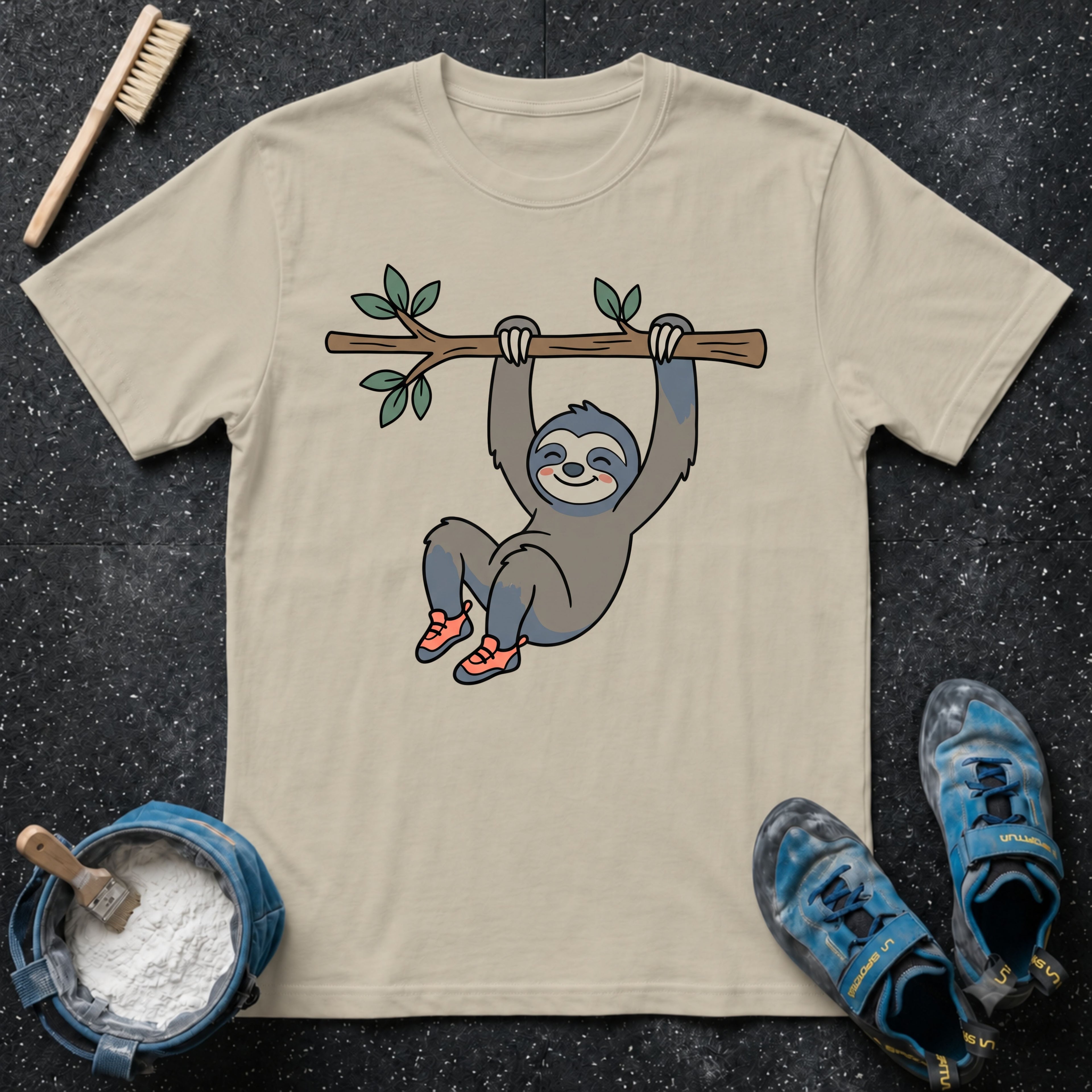 Cute Sloth Climbing T-Shirt