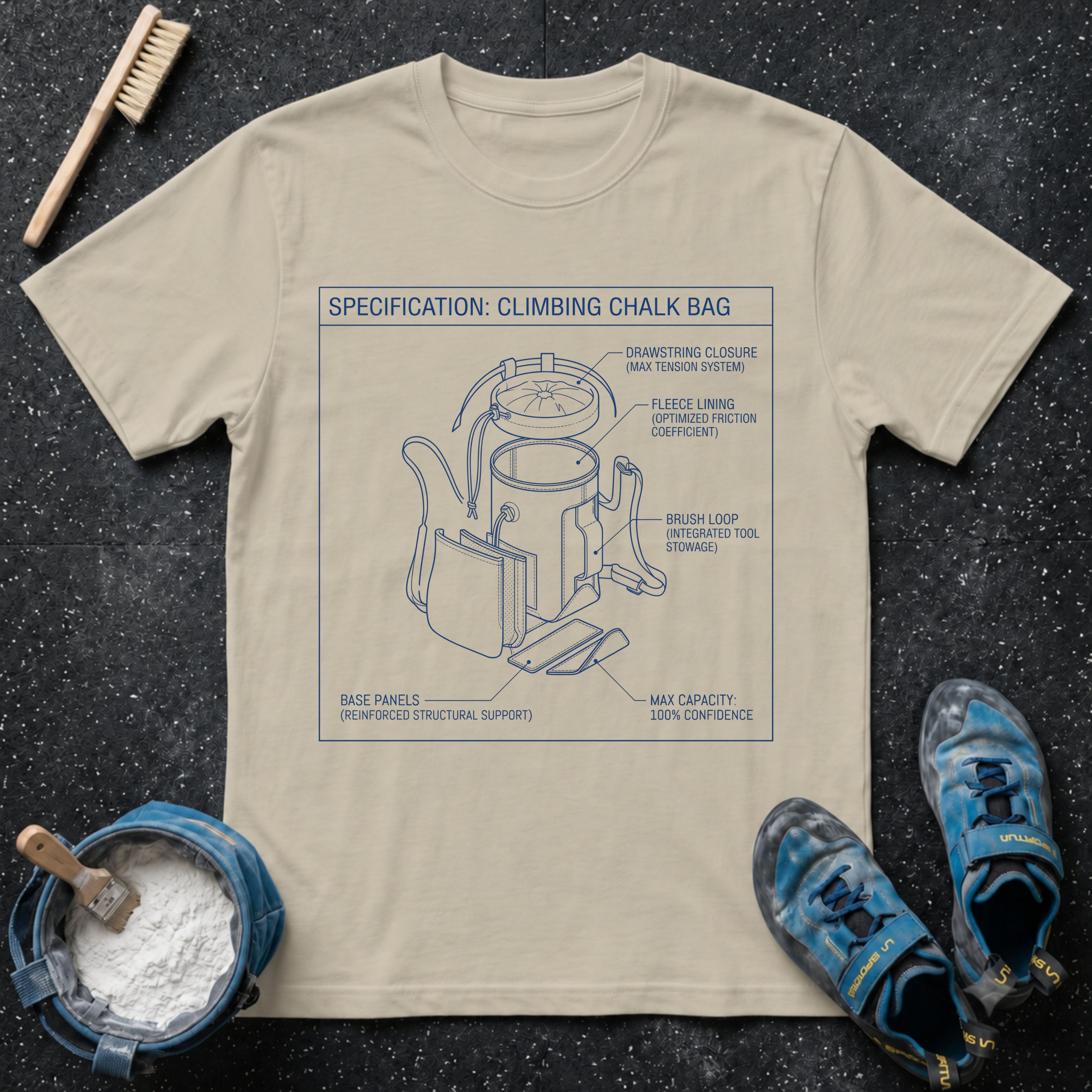 Chalk Bag Specs. T-Shirt