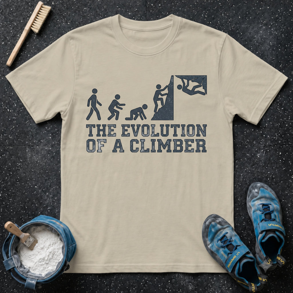 The Evolution of a Climber T-Shirt