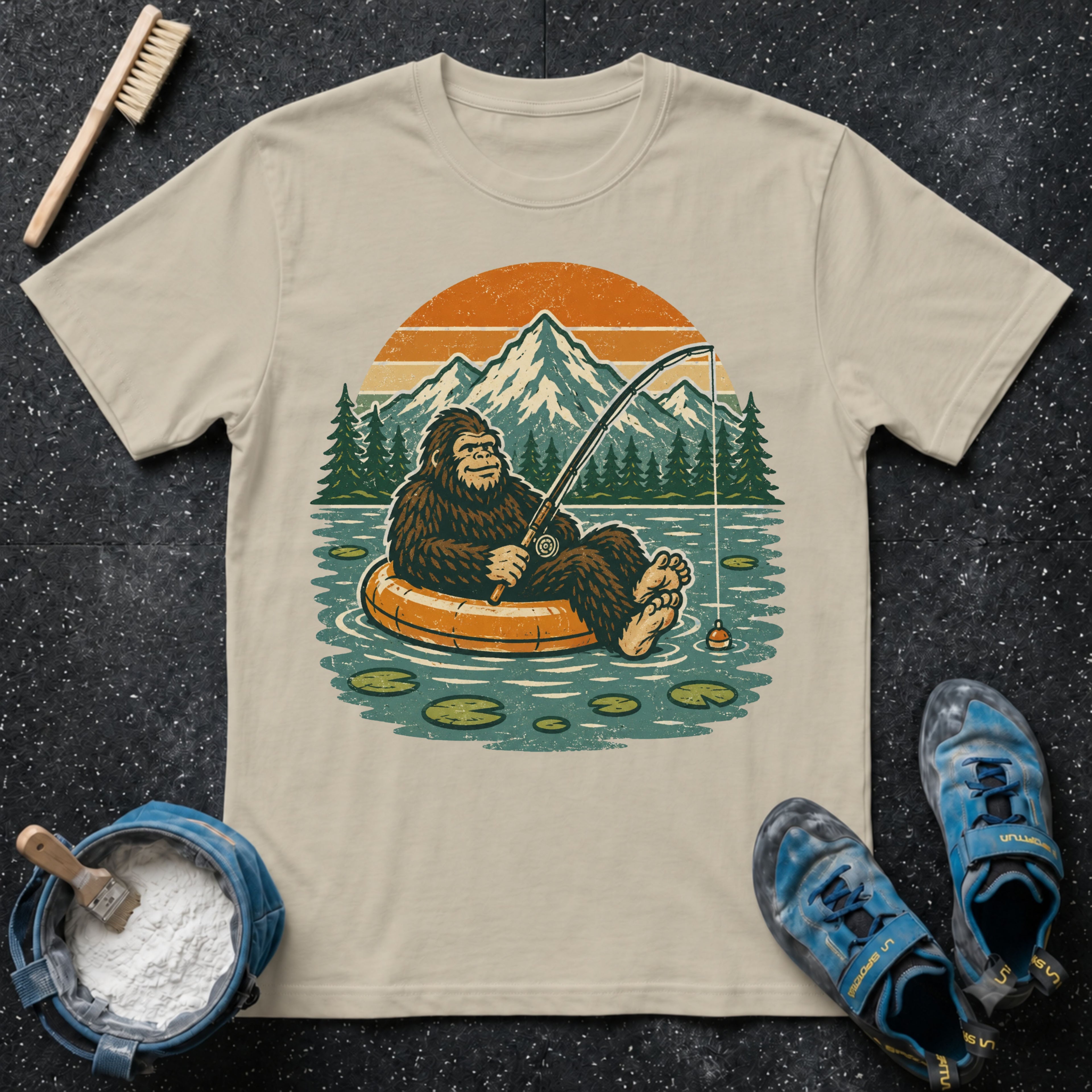 Bigfoot Fishing T-Shirt