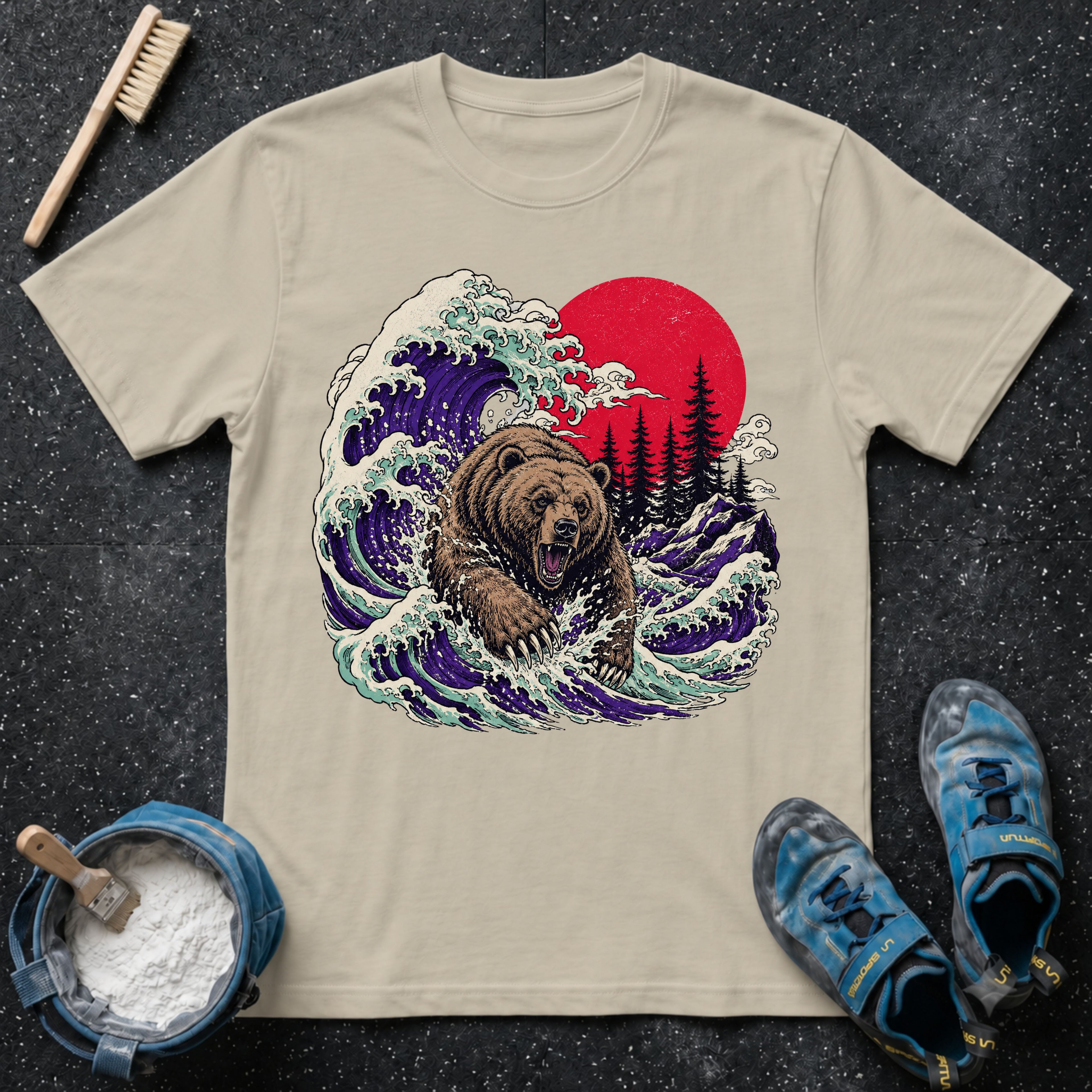 Grizzly Bear Leaping T-Shirt