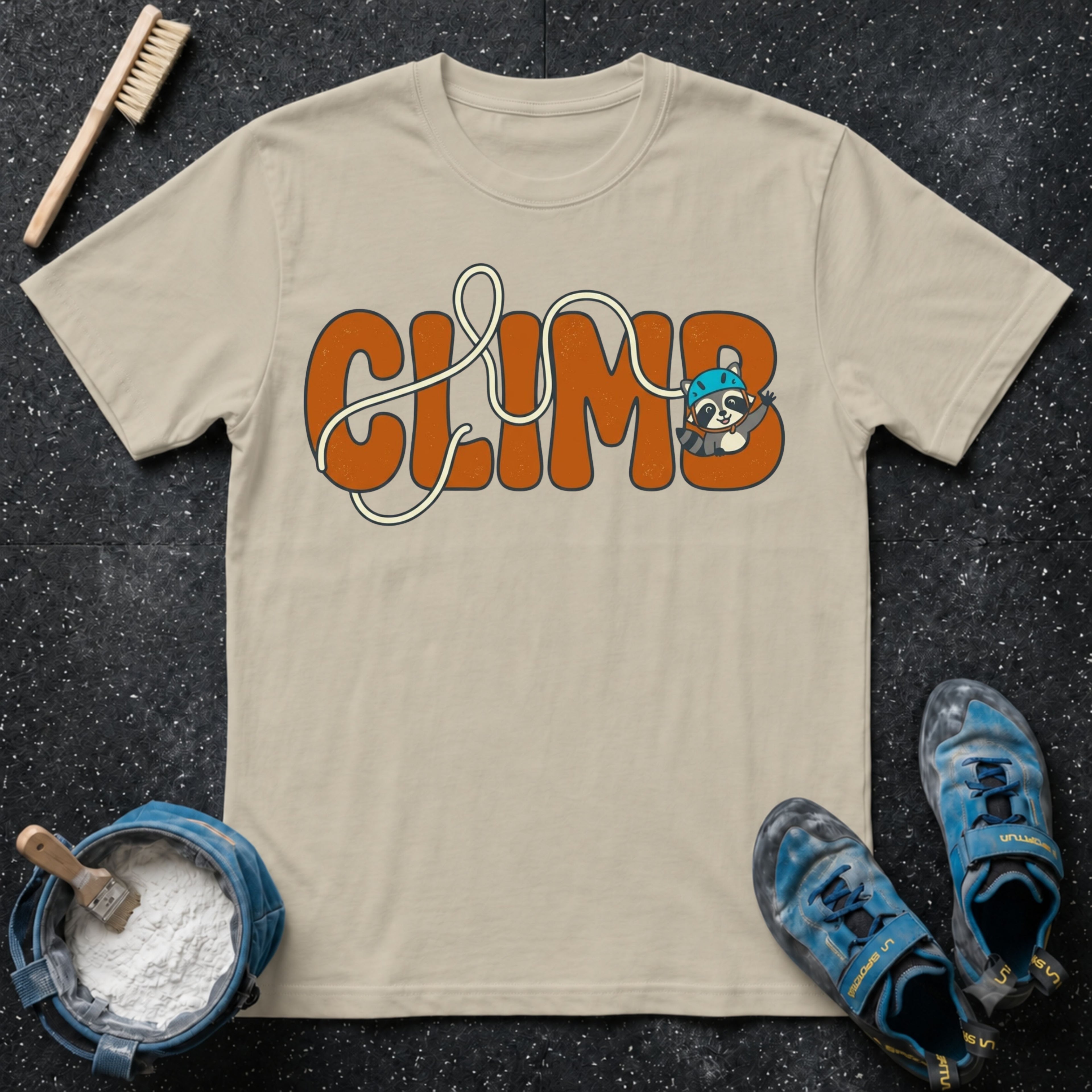 CLIMB Cute Raccoon T-Shirt