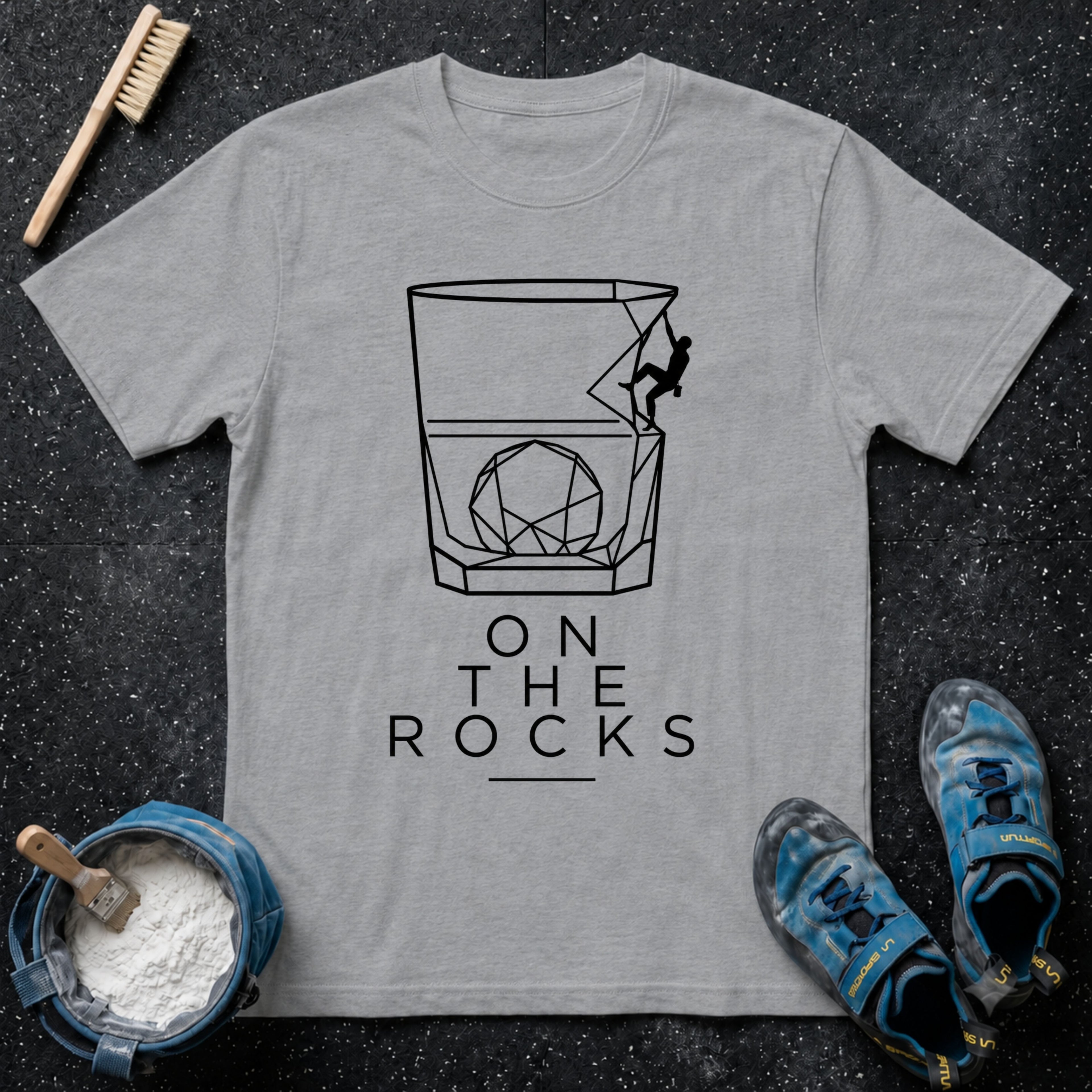 Rocks Line Art T-Shirt