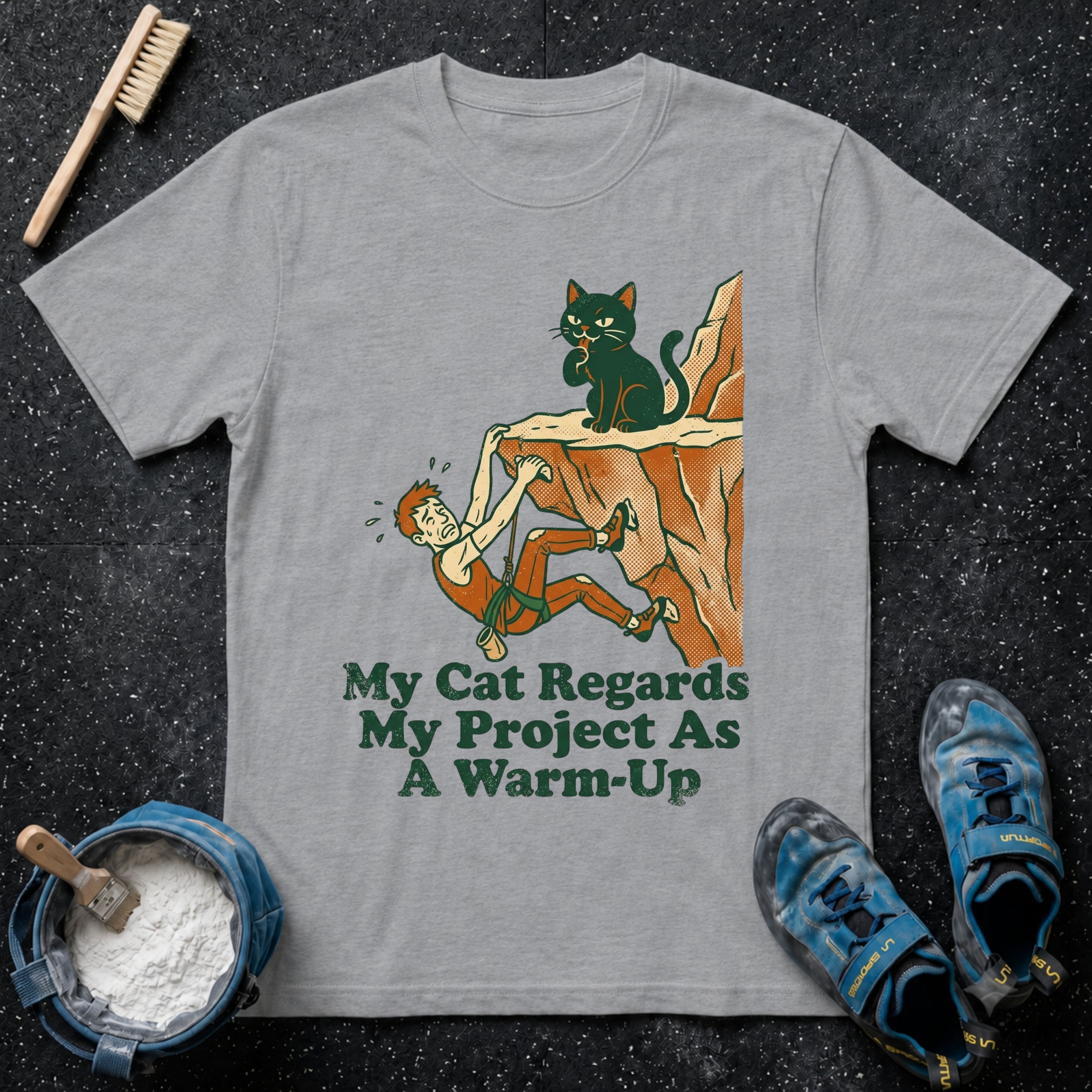 Cat Warm-Up T-Shirt
