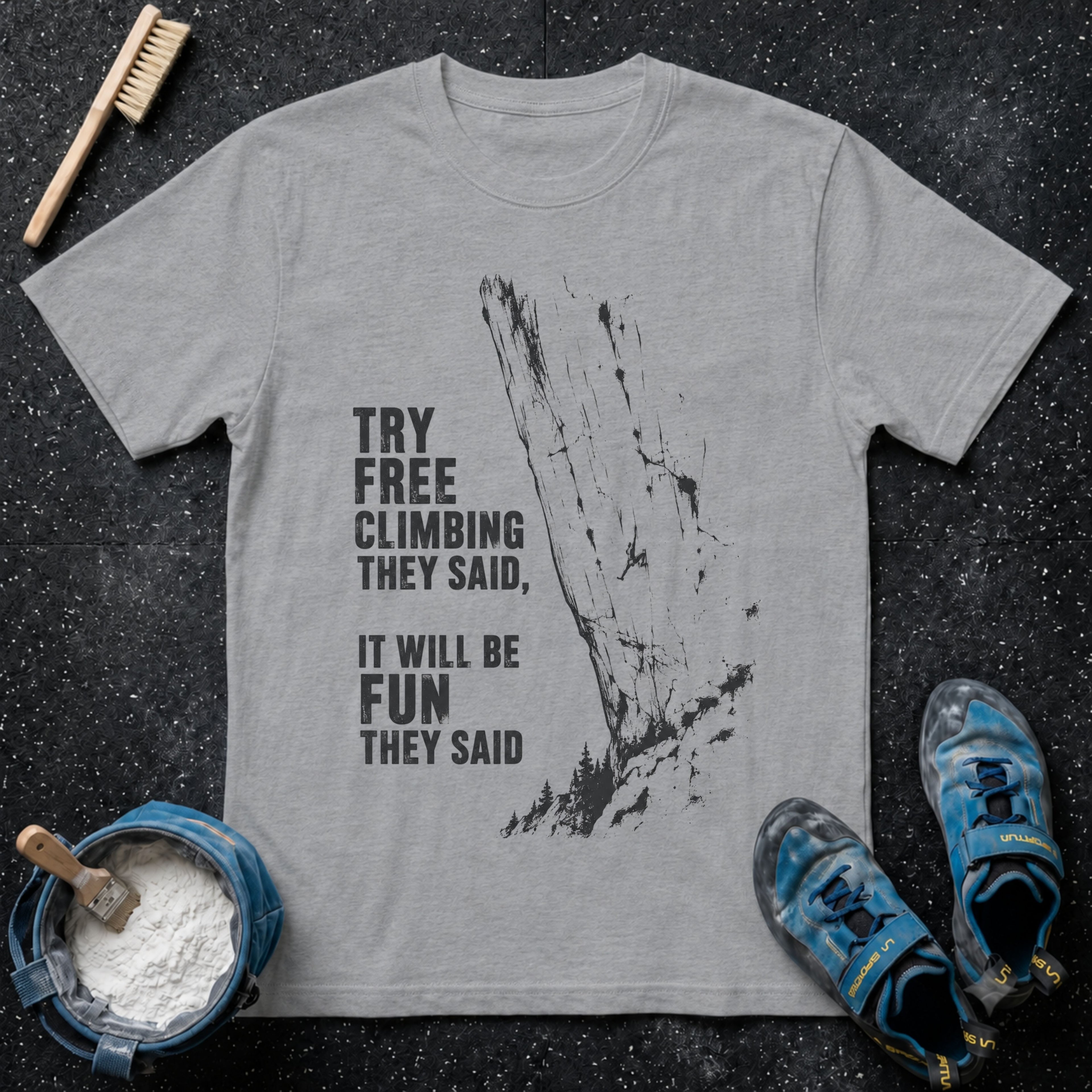 Try Free Climbing T-Shirt