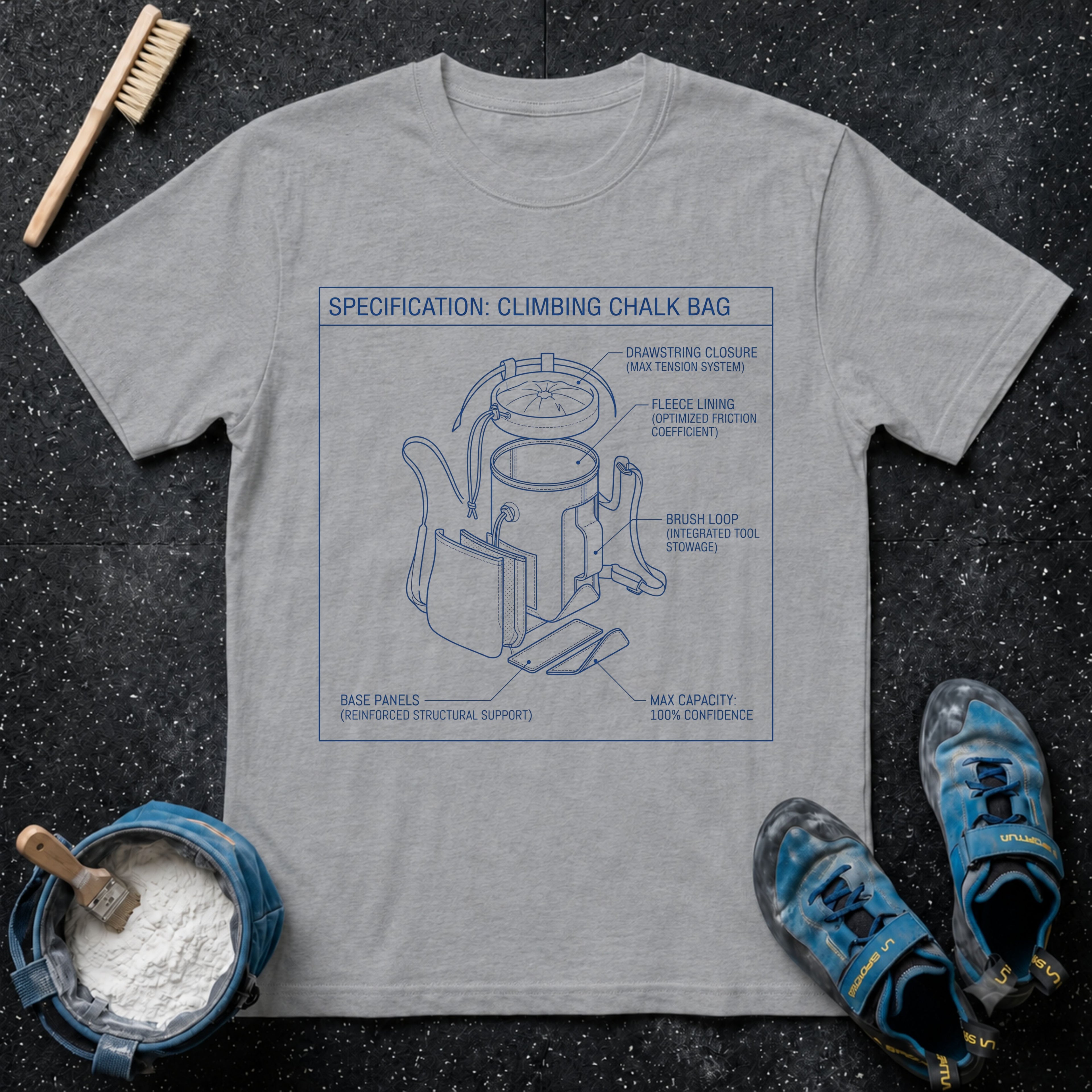 Chalk Bag Specs. T-Shirt