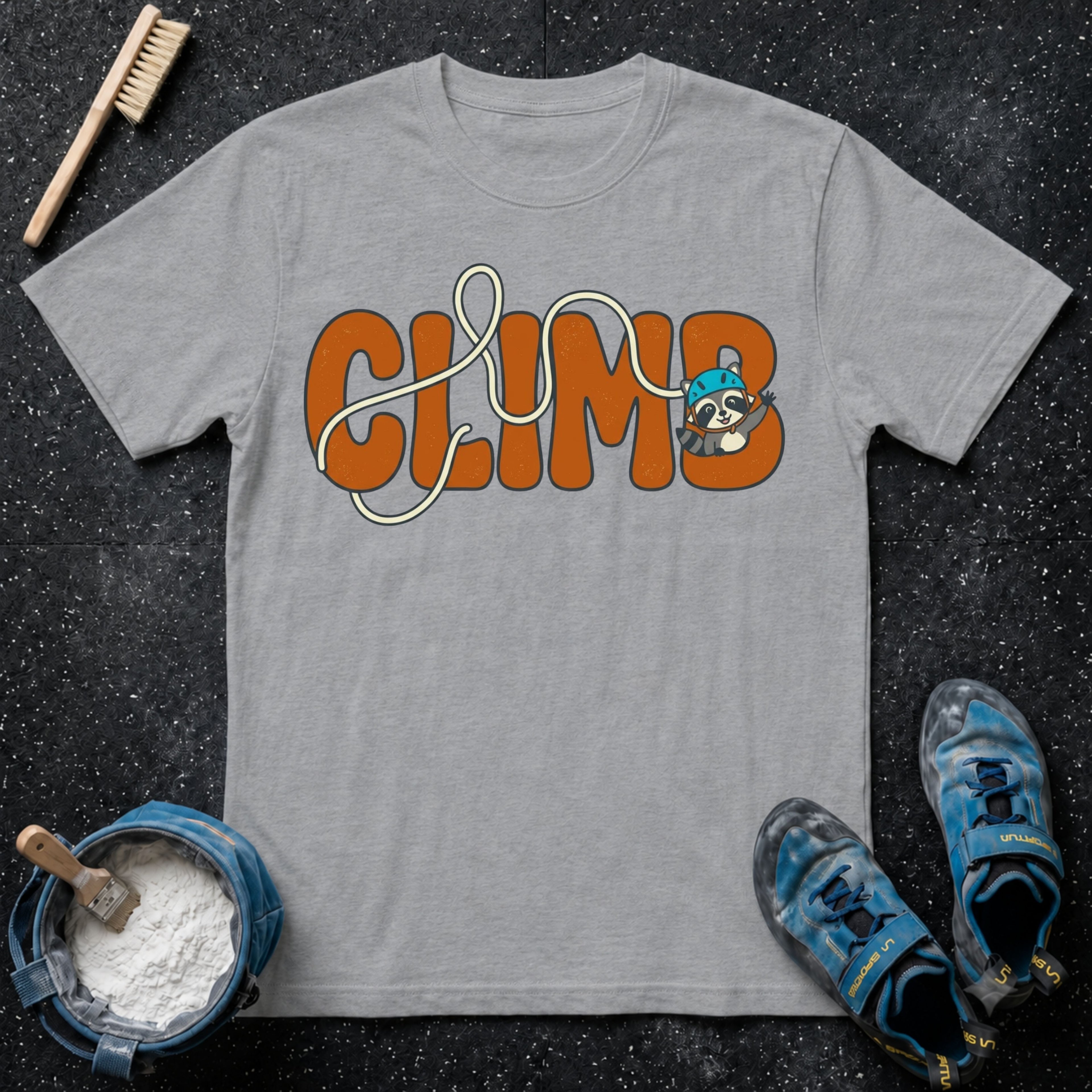 CLIMB Cute Raccoon T-Shirt