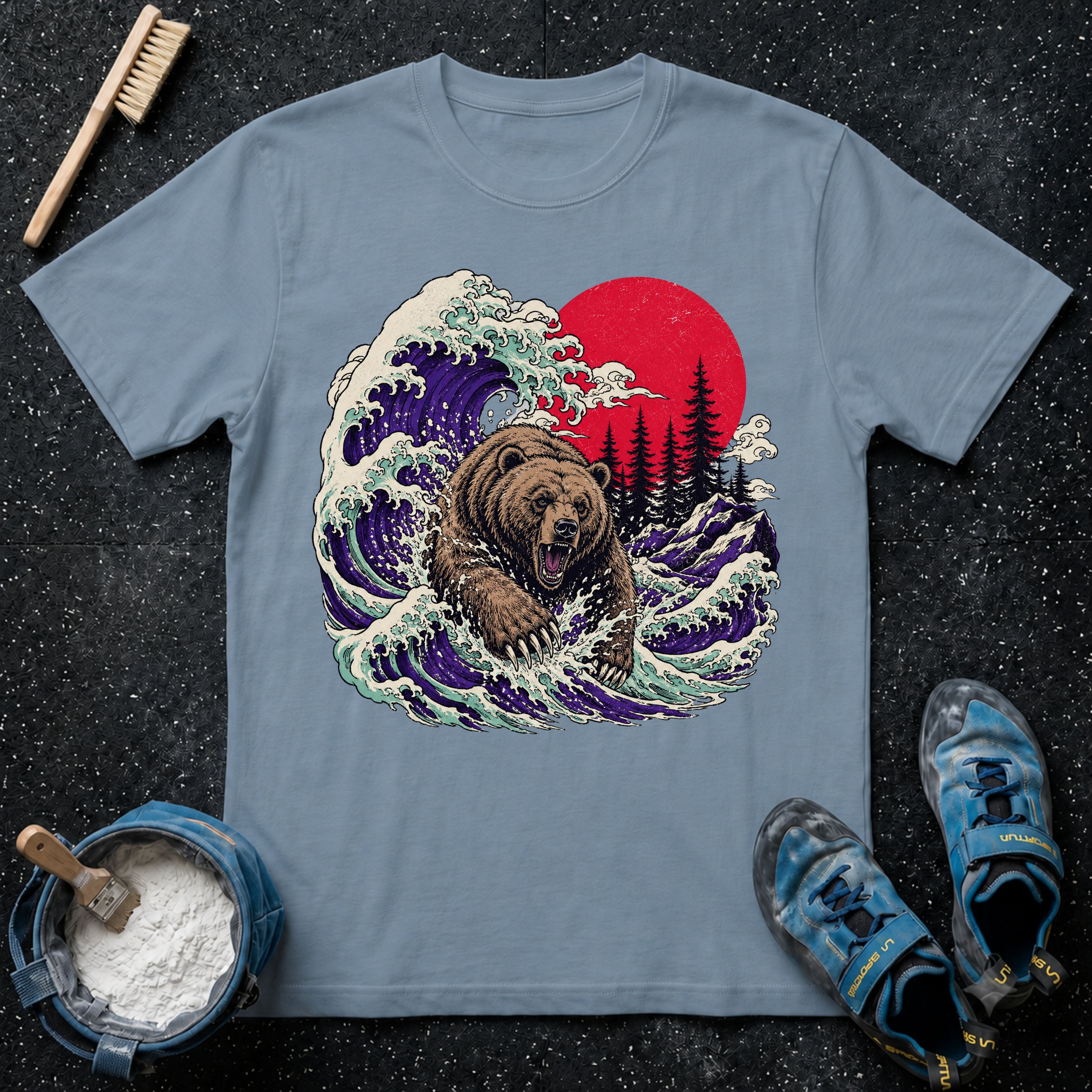 Grizzly Bear Leaping T-Shirt