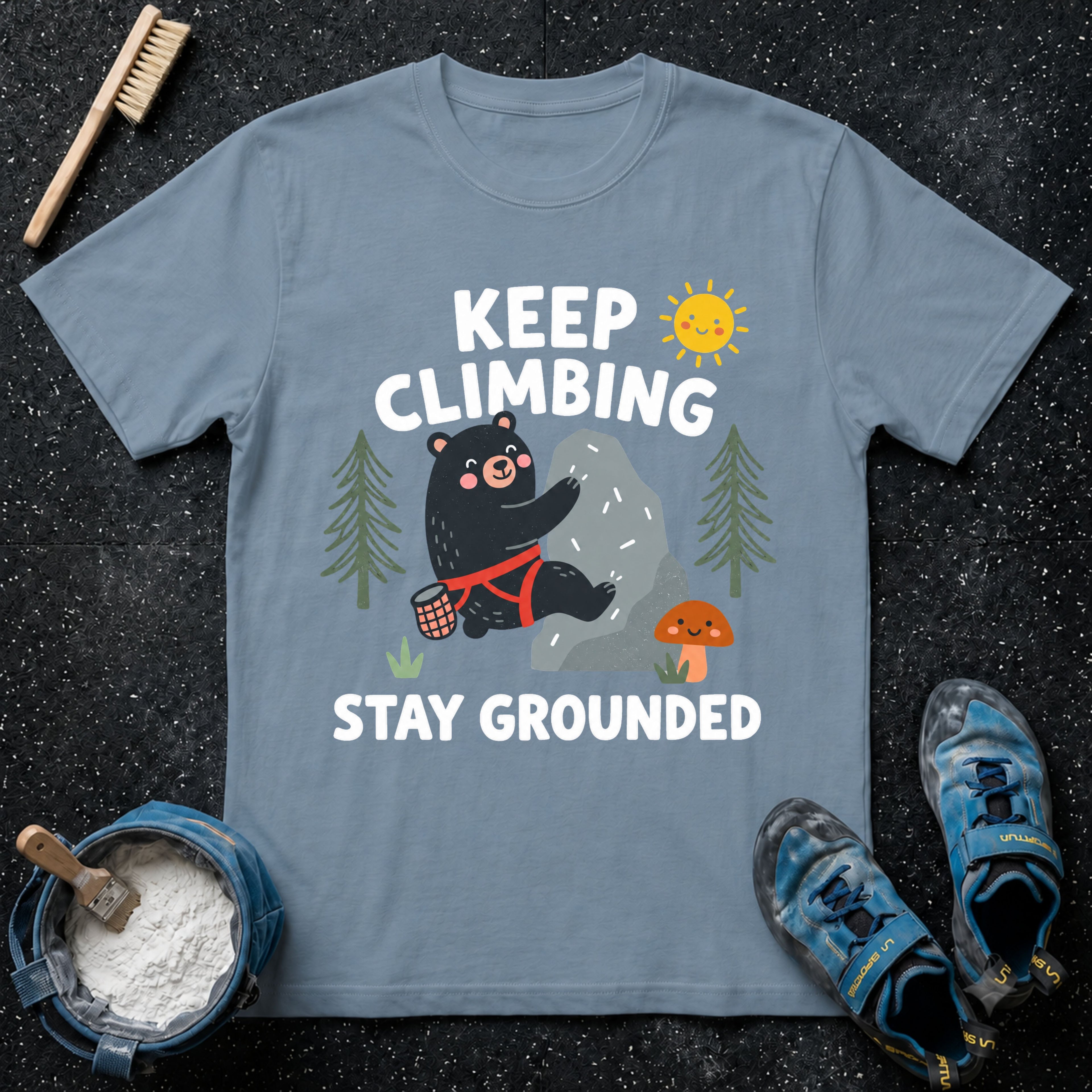Keep Climbing Stay Grounded Bear T-Shirt