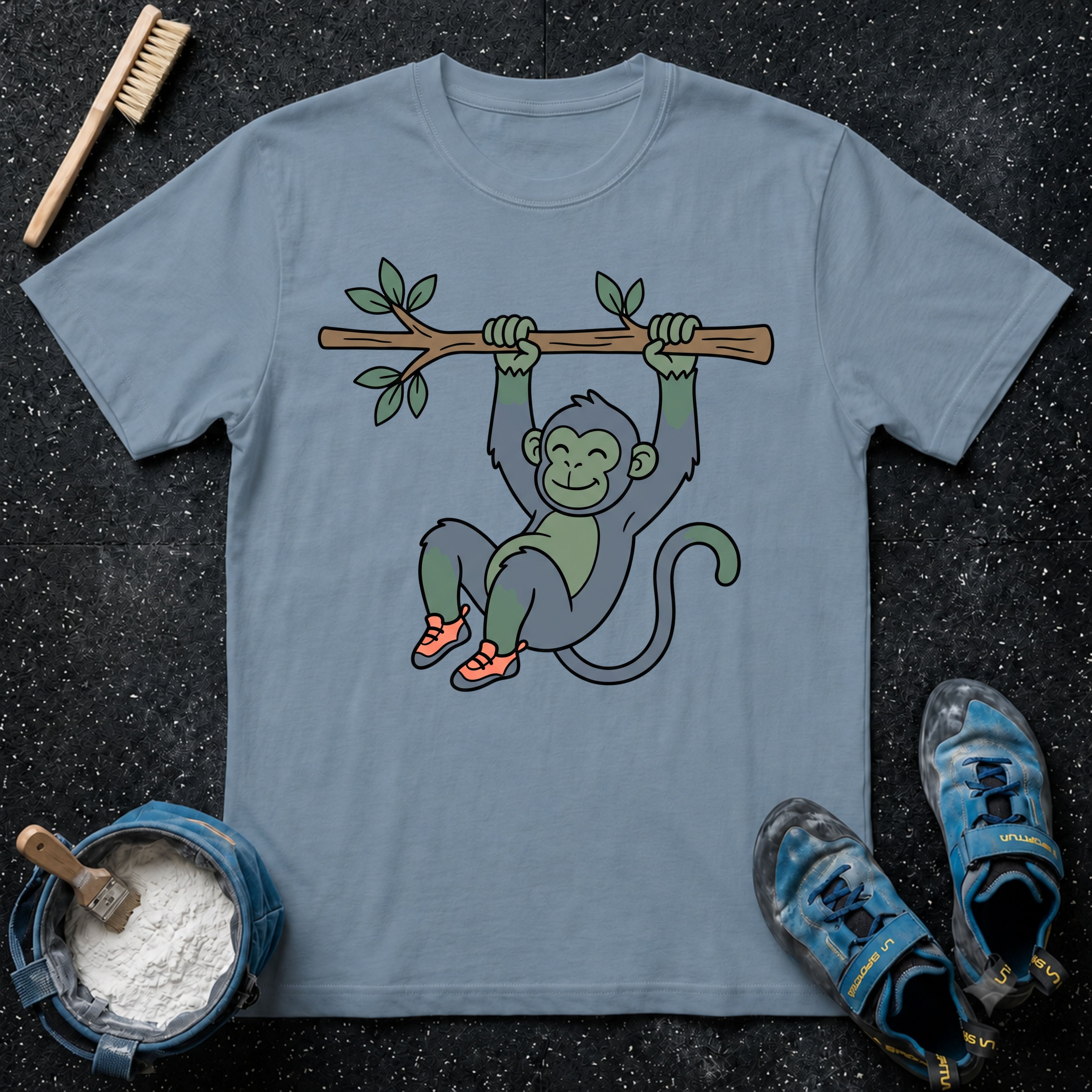 Cute Monkey Climbing T-Shirt