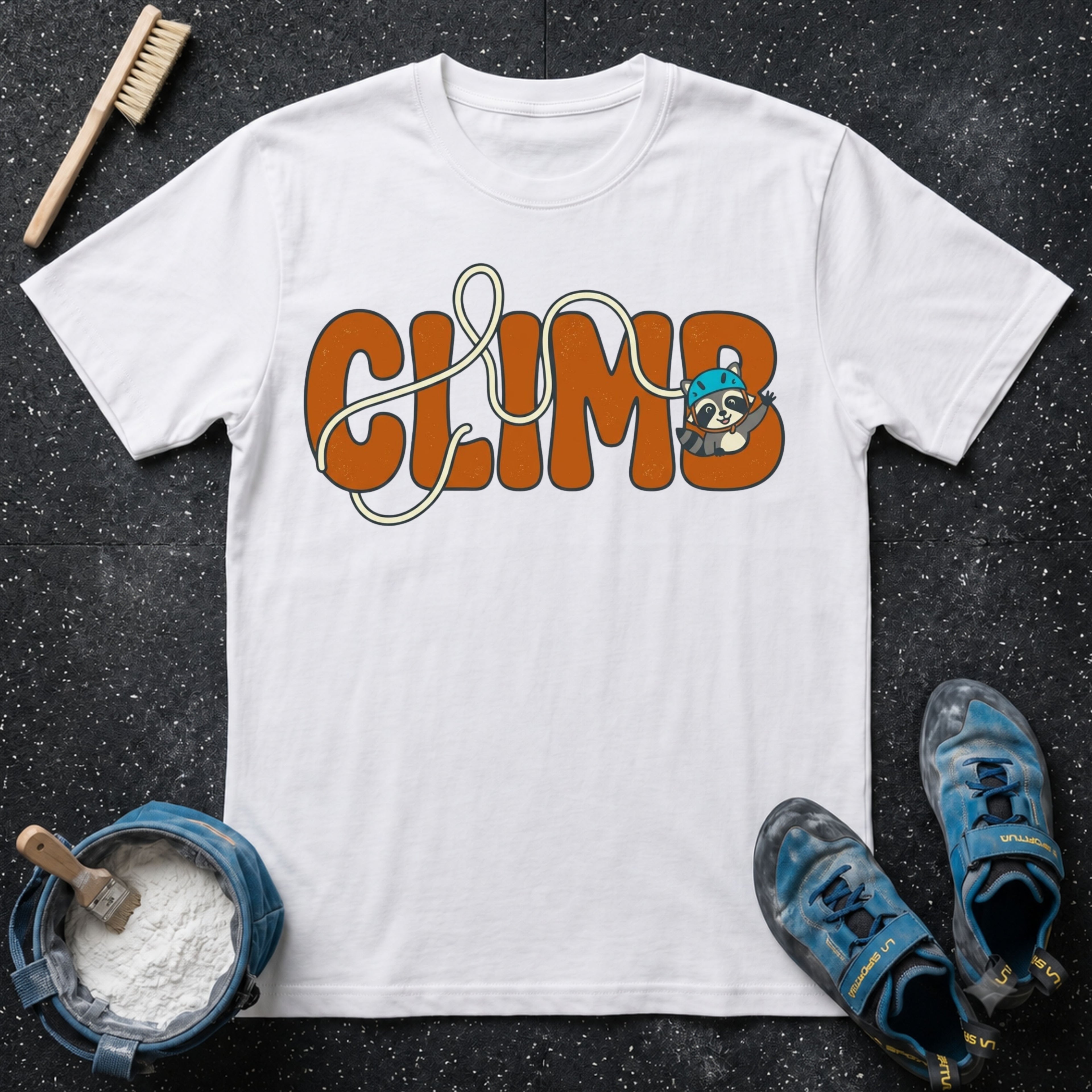 CLIMB Cute Raccoon T-Shirt