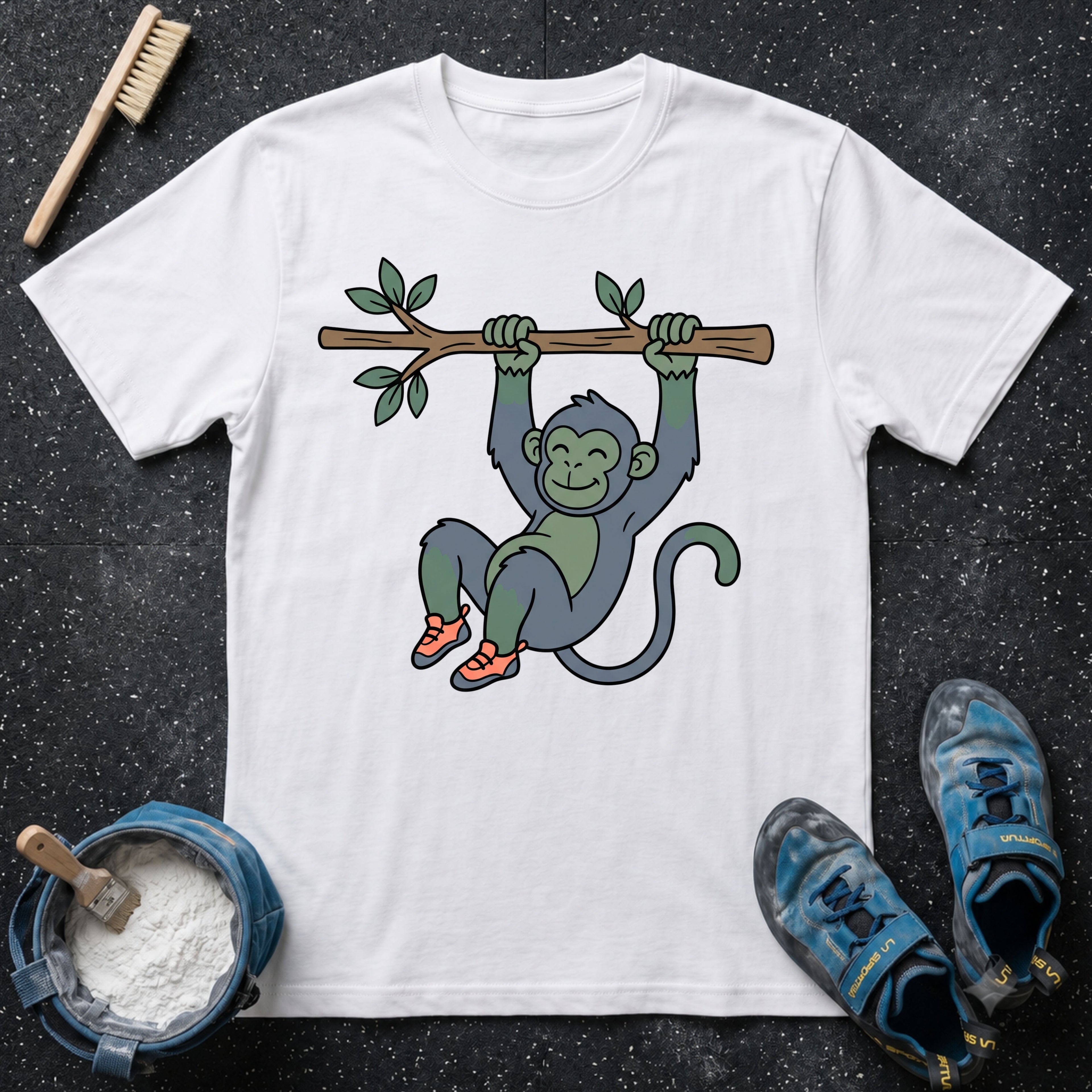Cute Monkey Climbing T-Shirt