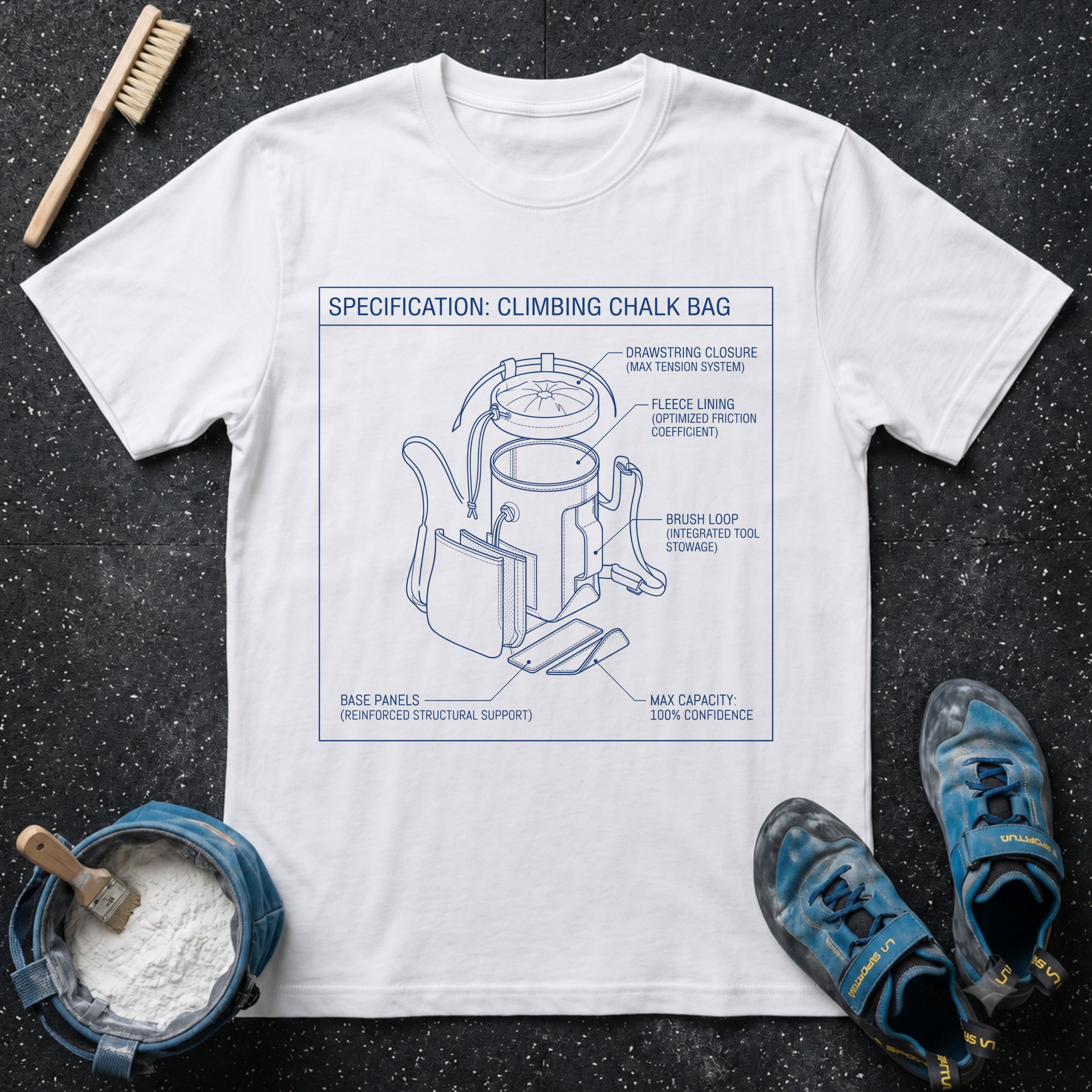 Chalk Bag Specs. T-Shirt