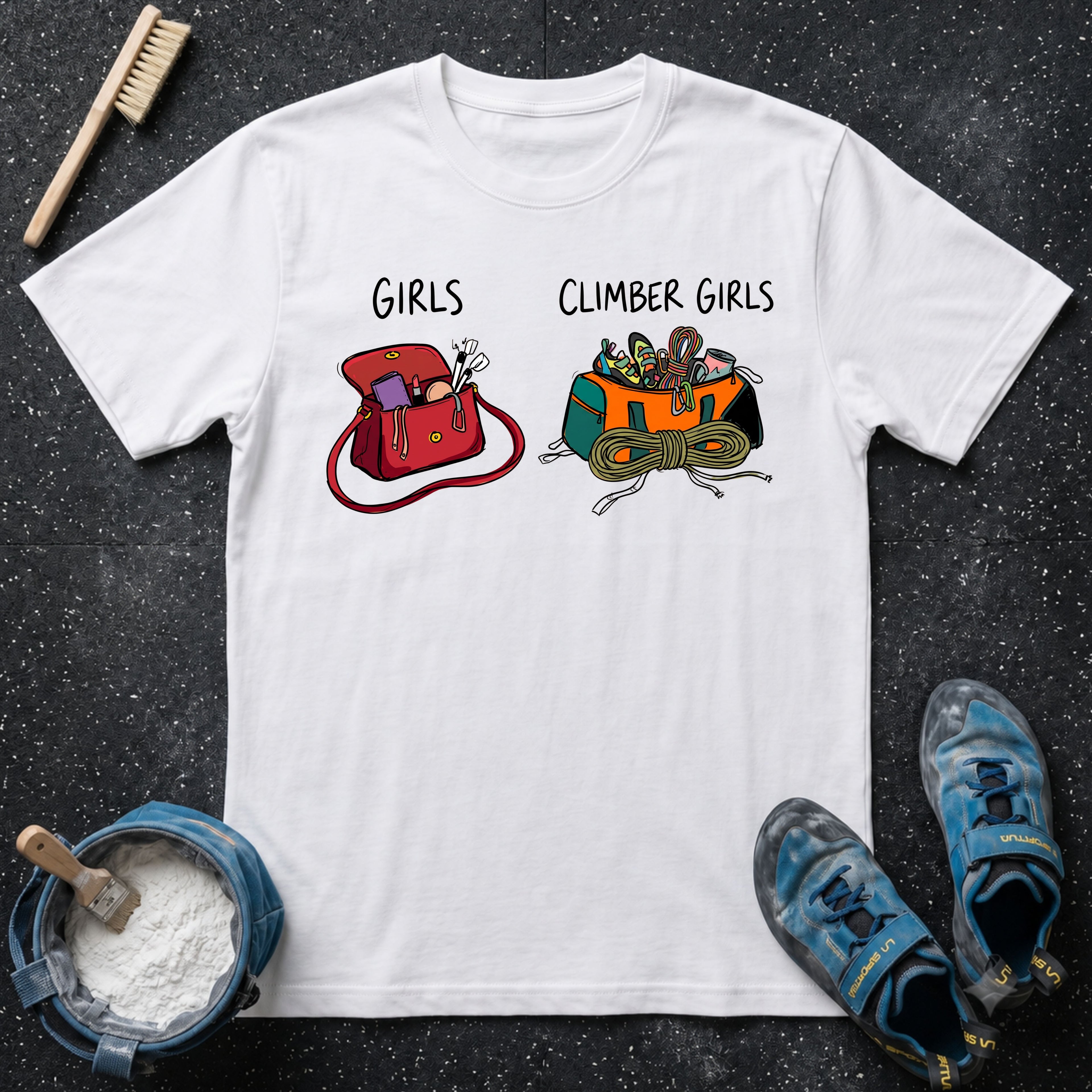 Climber Girl Bags T-Shirt