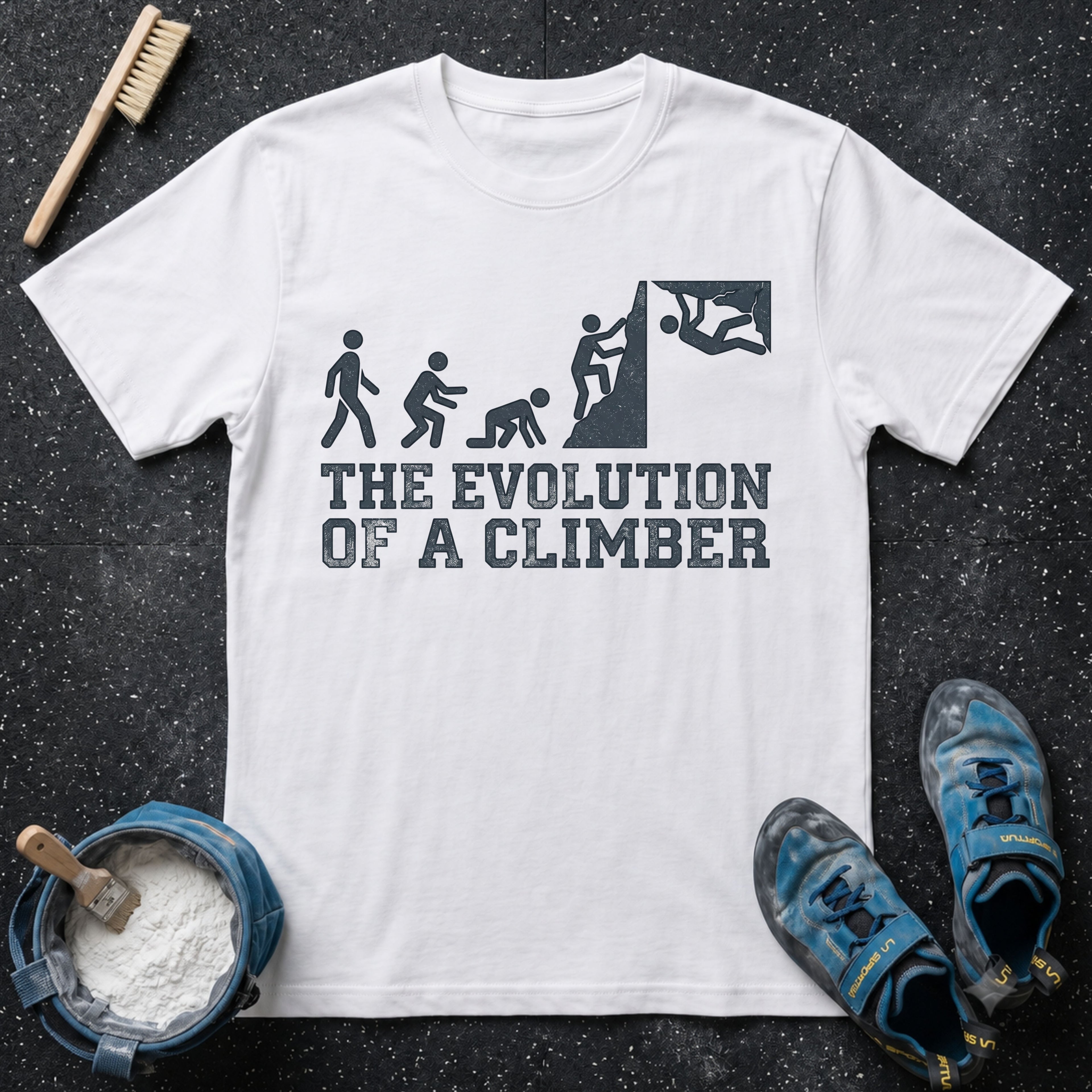 The Evolution of a Climber T-Shirt