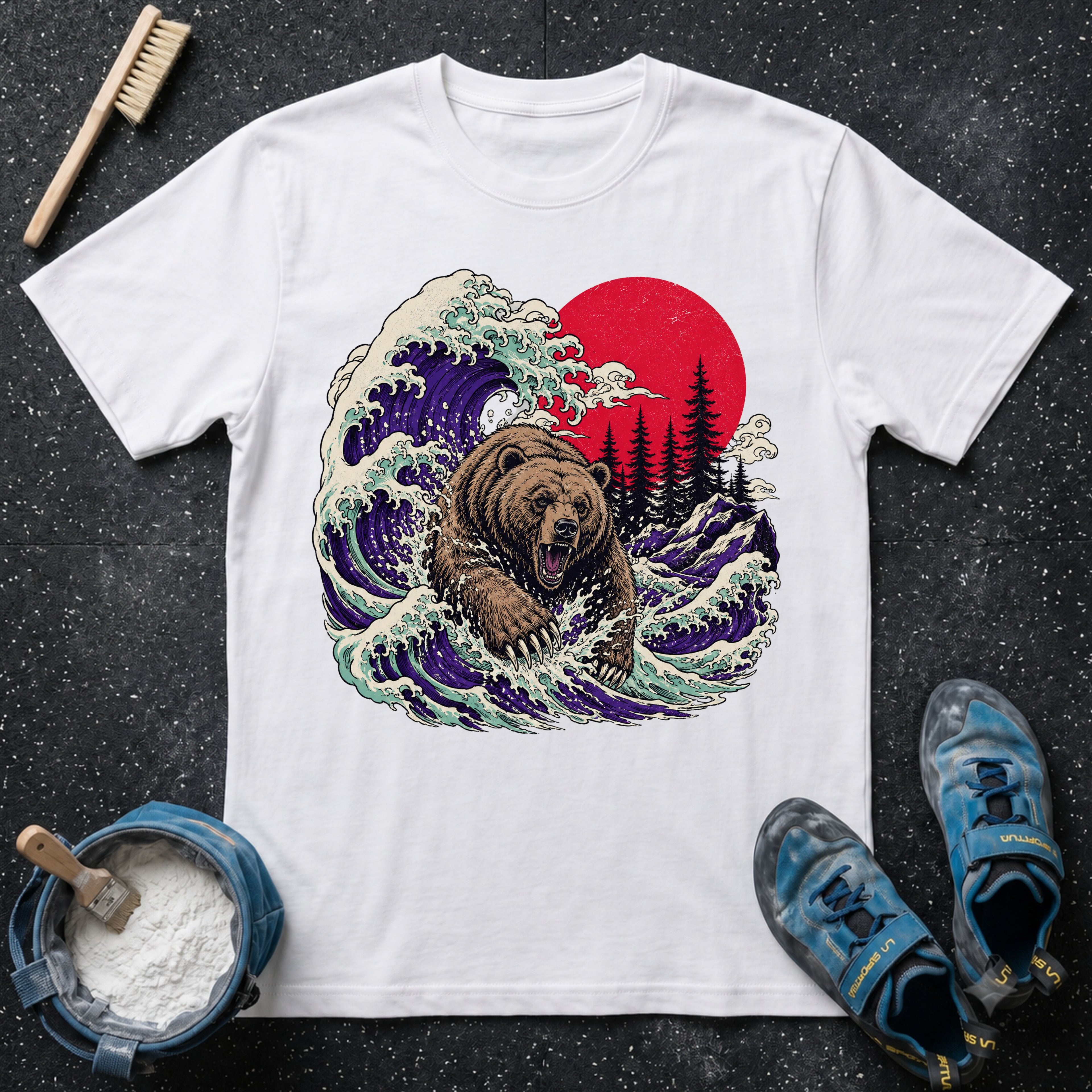 Grizzly Bear Leaping T-Shirt